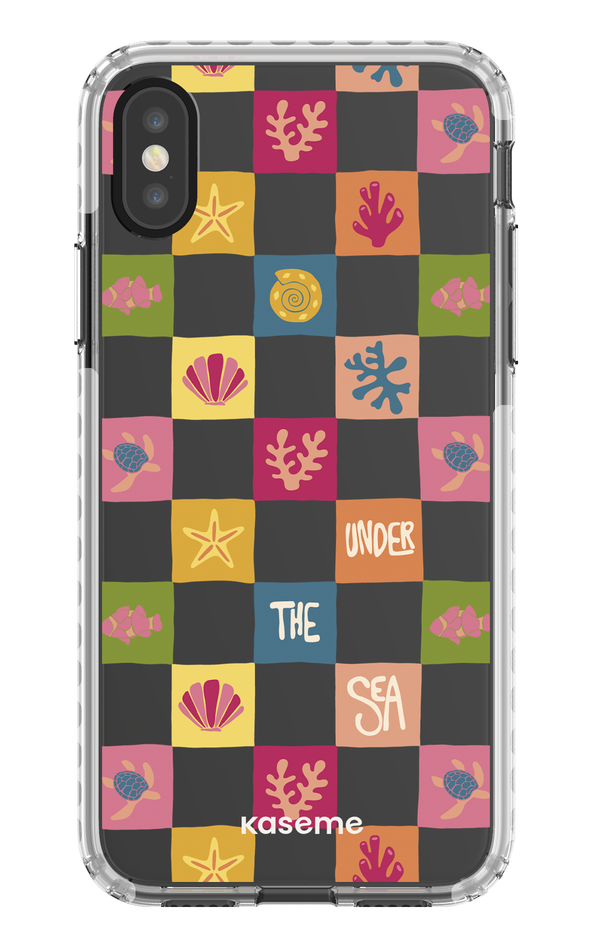 iPhone X/Xs Clear Case - White Under the sea Clear Case -