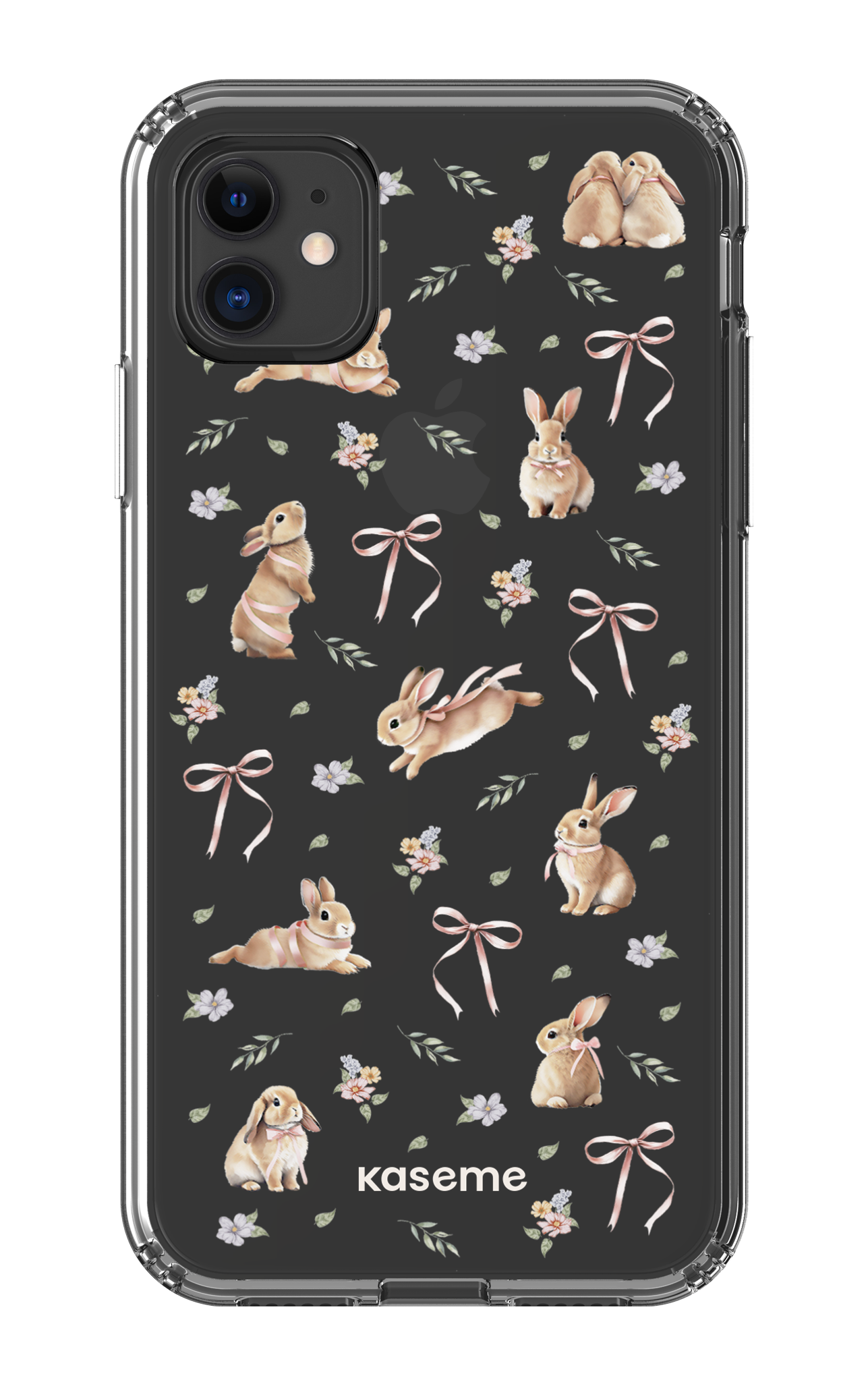 iPhone 11 Clear Case Bunny Bloom Clear Case -