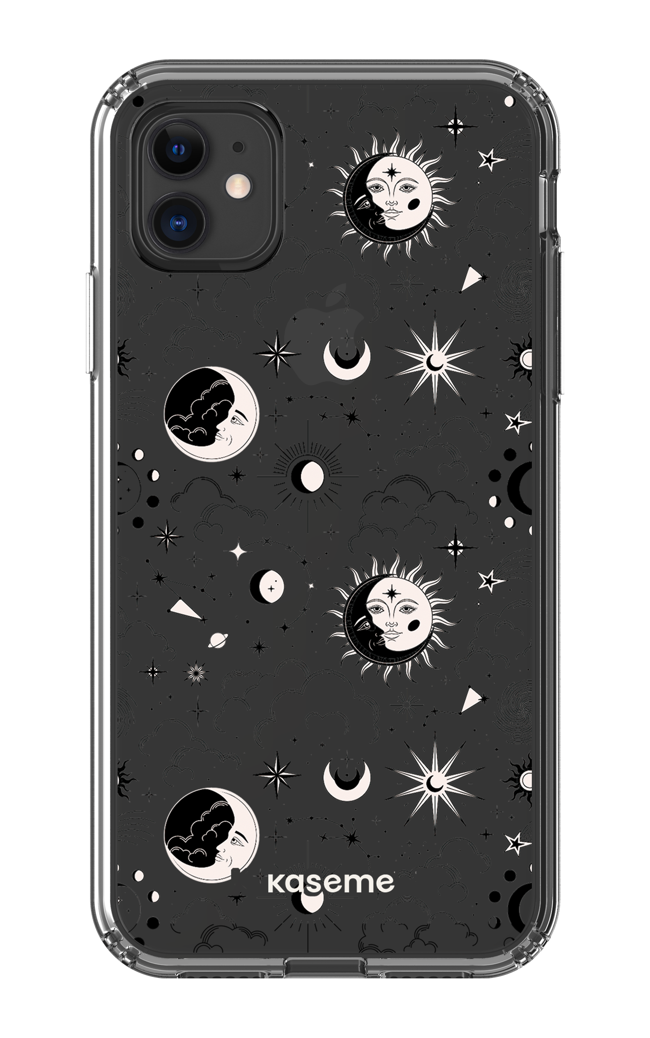 iPhone 11 Clear Case Milky Way Black Clear Case -