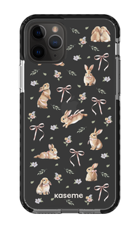 iPhone 11 Pro Clear Case - Black Bunny Bloom Clear Case -