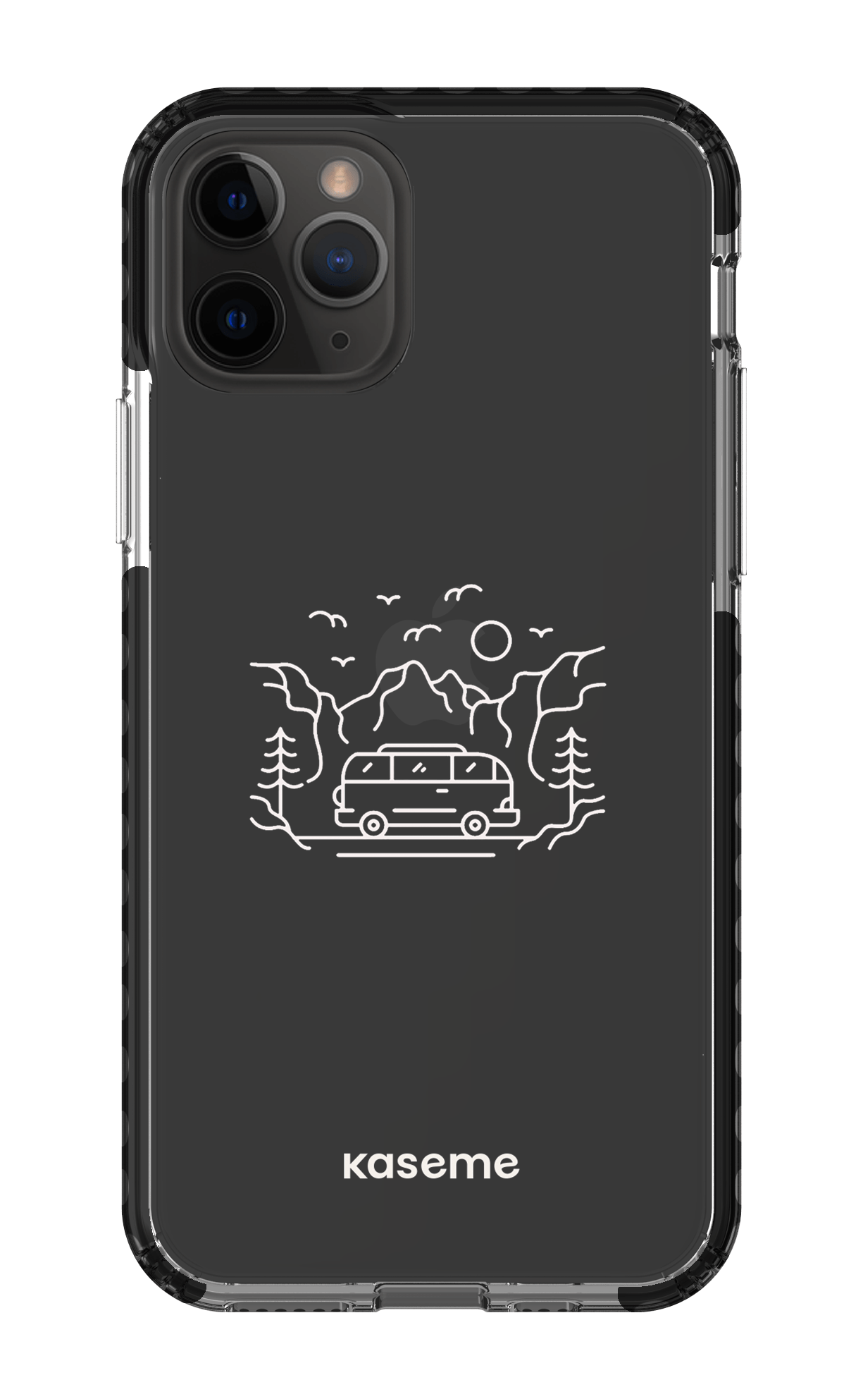 iPhone 11 Pro Clear Case - Black Camp Life Clear Case -