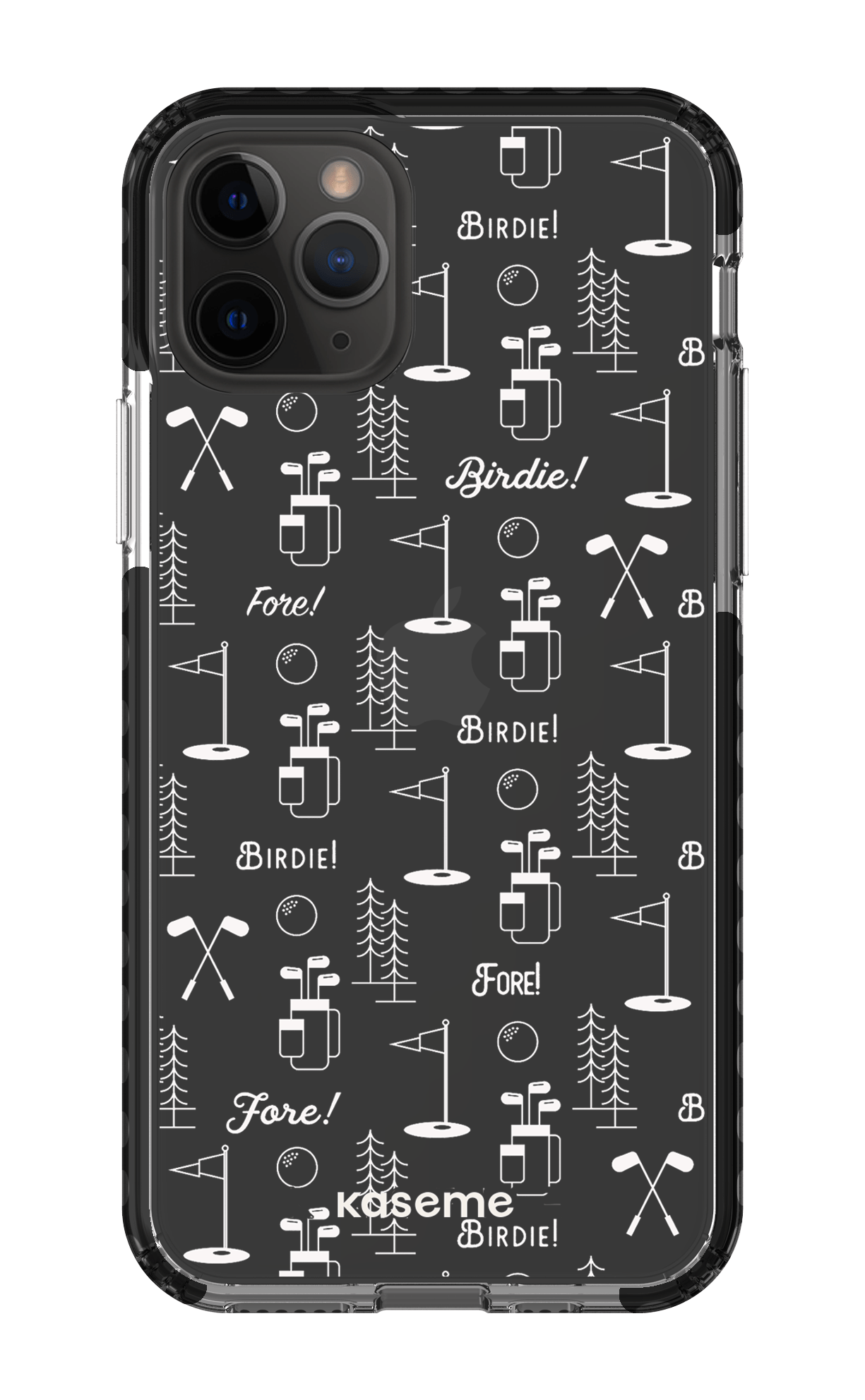 iPhone 11 Pro Clear Case - Black Fore clear case -