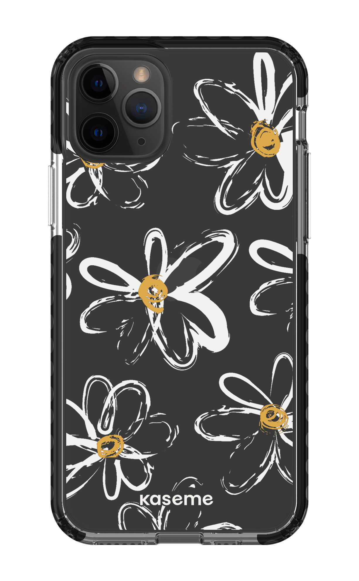 iPhone 11 Pro Clear Case - Black Give me flowers Clear Case -