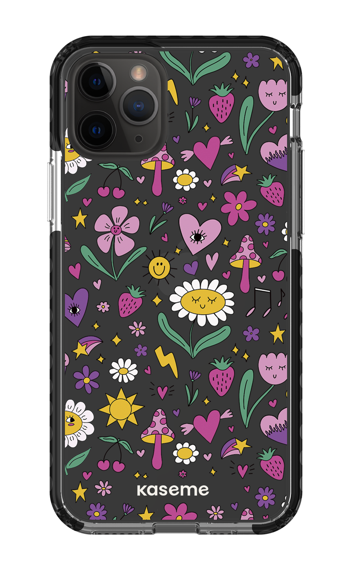 iPhone 11 Pro Clear Case - Black Hypnotize Clear Case -