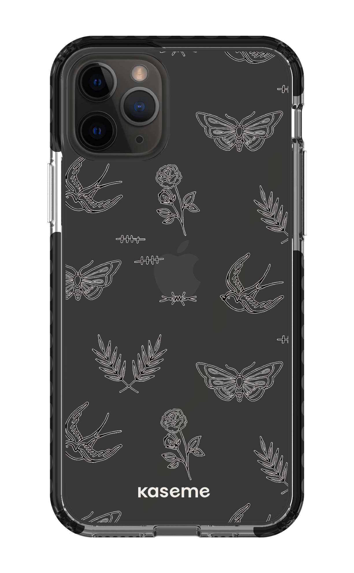 iPhone 11 Pro Clear Case - Black Ink Clear Case -