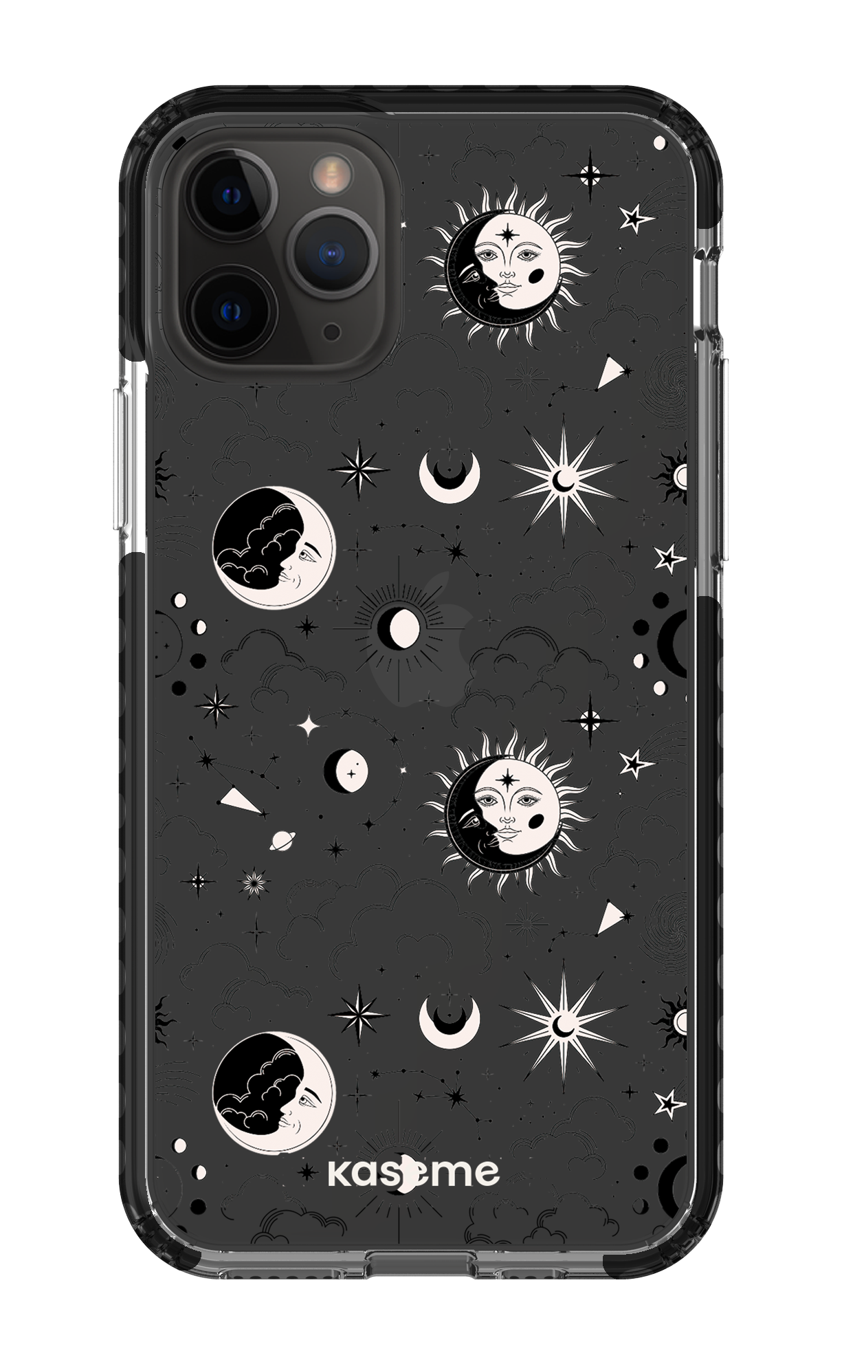 iPhone 11 Pro Clear Case - Black Milky Way Black Clear Case -