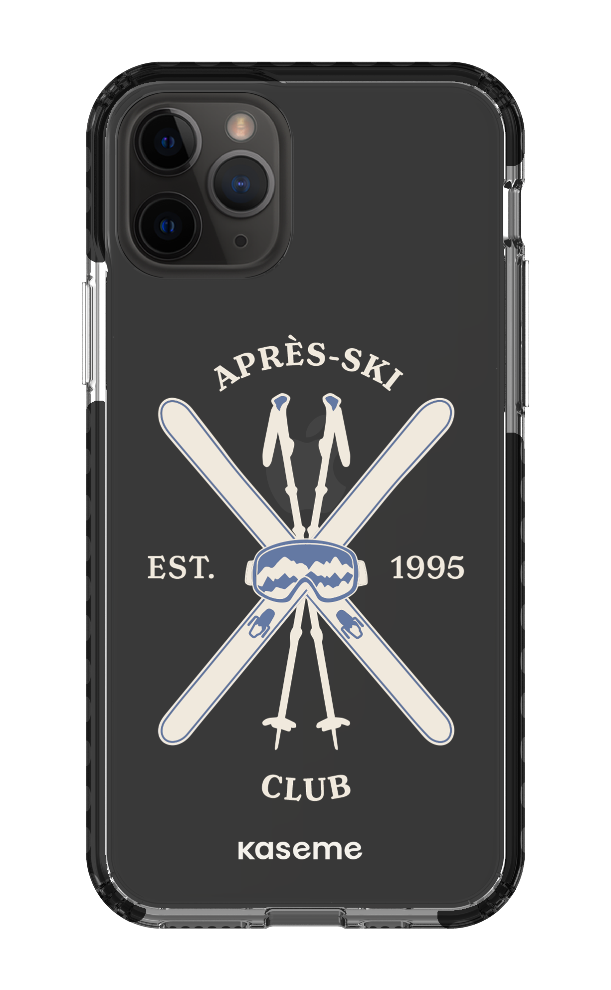 iPhone 11 Pro Clear Case - Black Off-Track Clear Case -