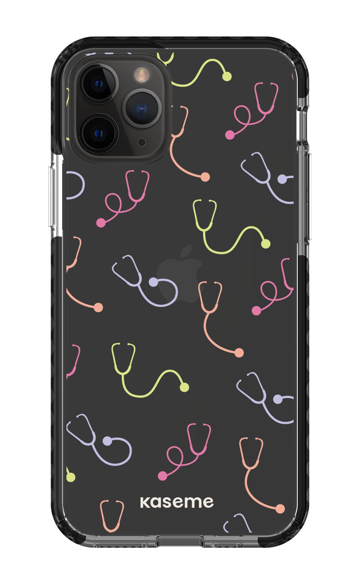 iPhone 11 Pro Clear Case - Black Pulse Clear Case -