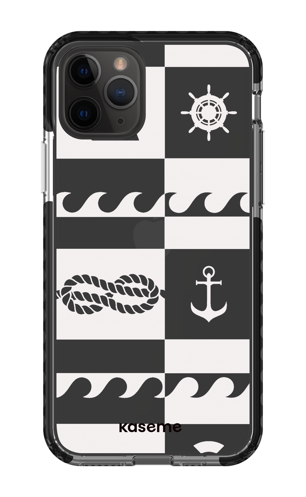 iPhone 11 Pro Clear Case - Black Sail Clear Case -