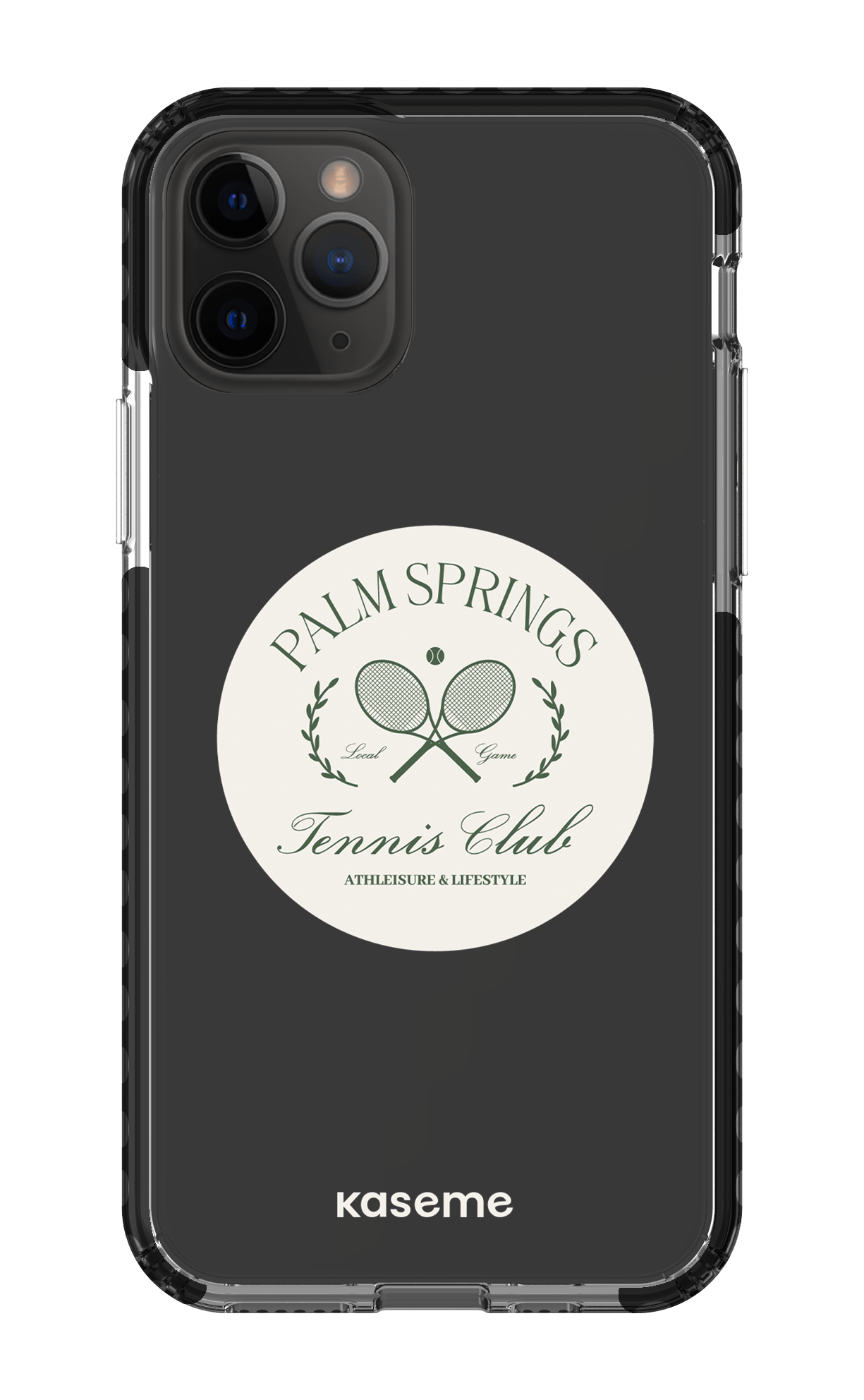 iPhone 11 Pro Clear Case - Black Serve it up Clear Case -