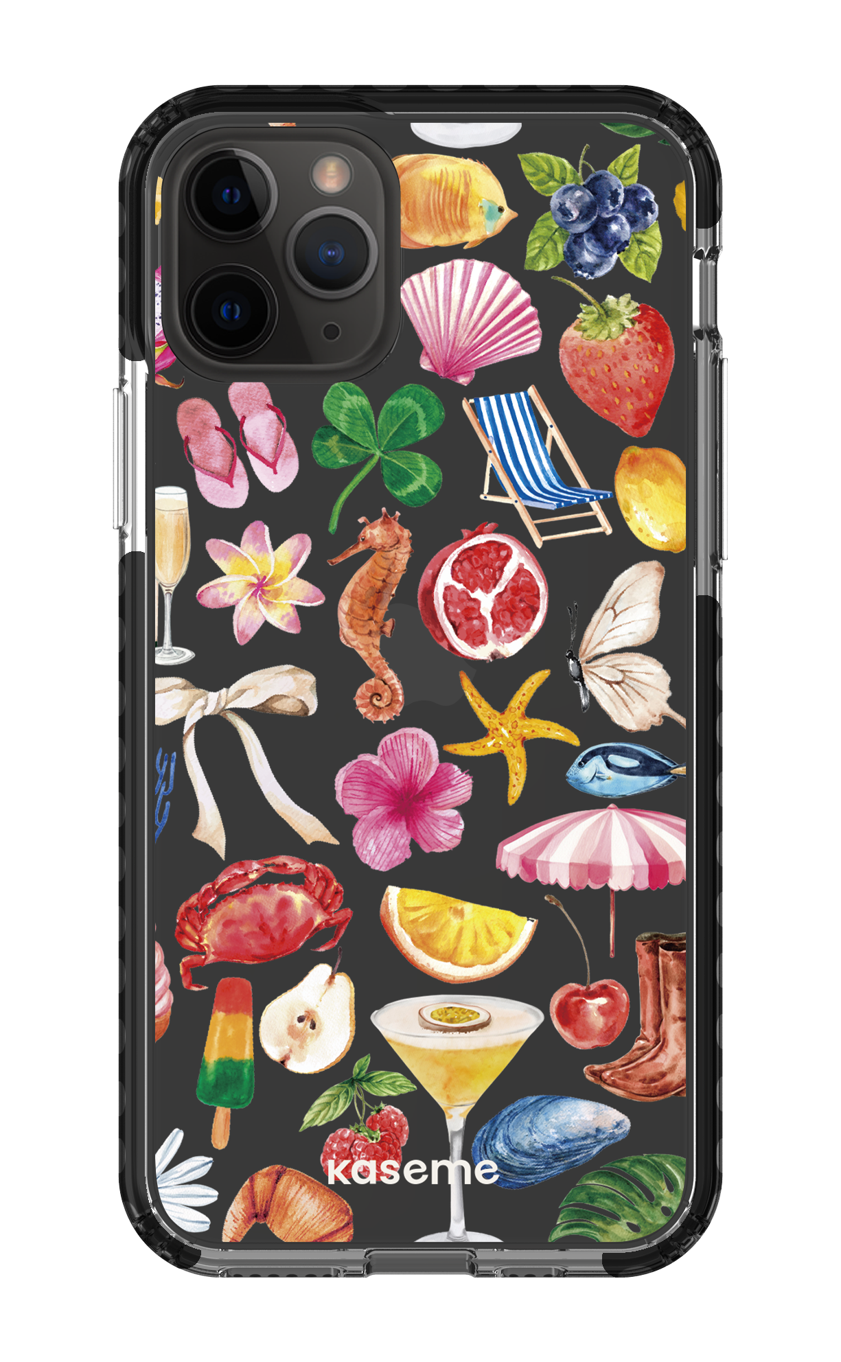 iPhone 11 Pro Clear Case - Black St-Tropez Clear Case -