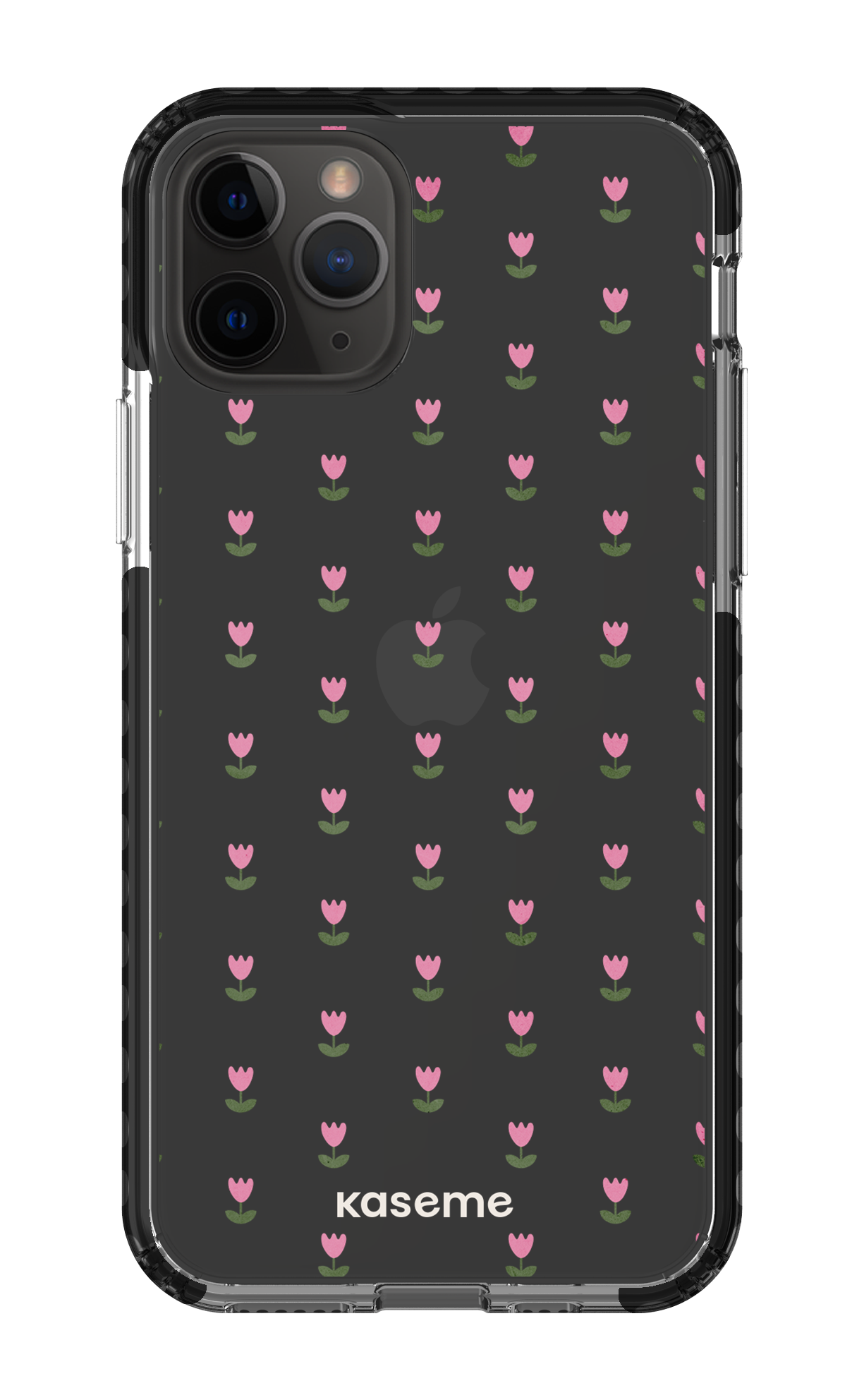 iPhone 11 Pro Clear Case - Black Triumph Pink Clear Case -