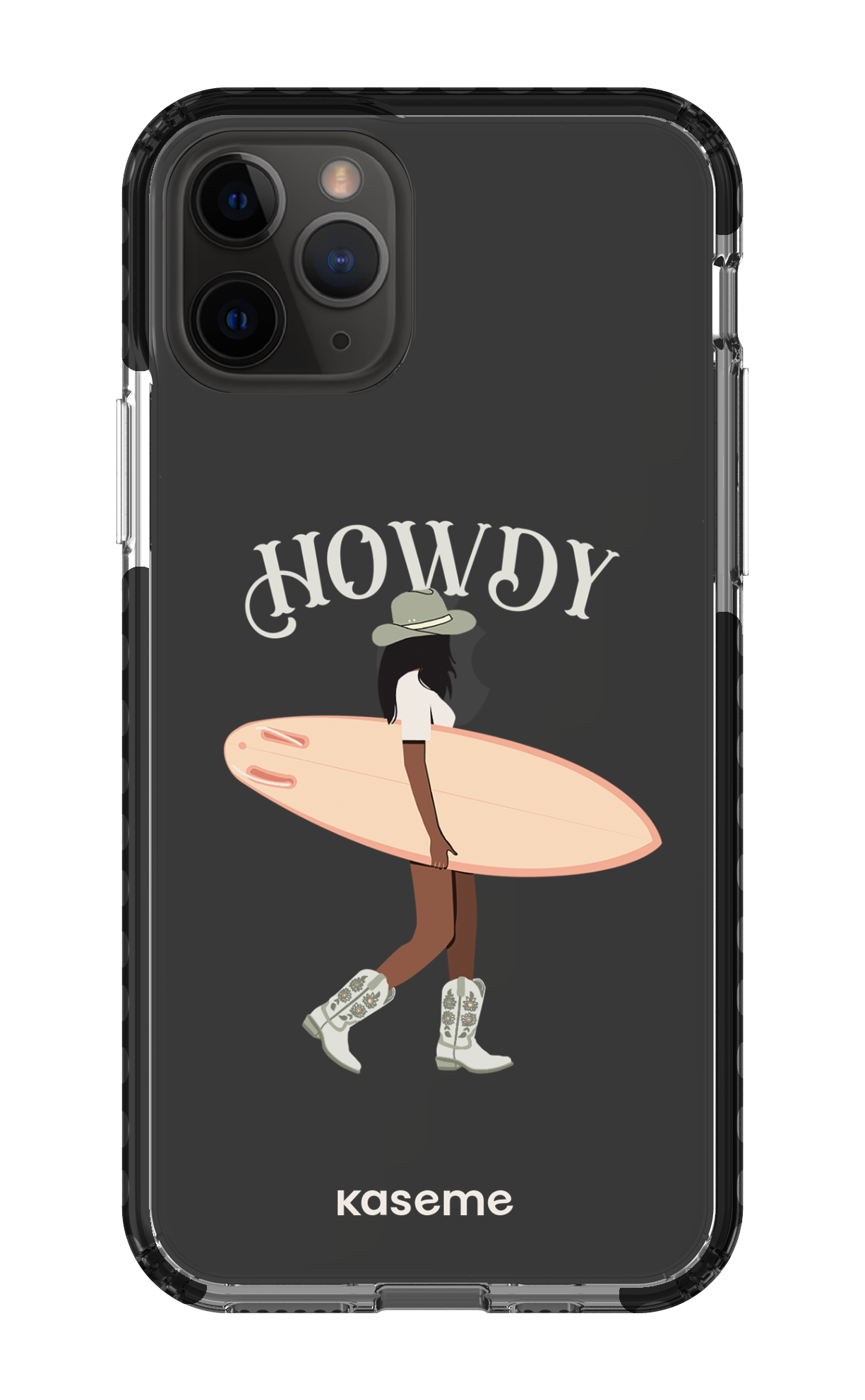 iPhone 11 Pro Clear Case - Black Westsea Green Clear Case -