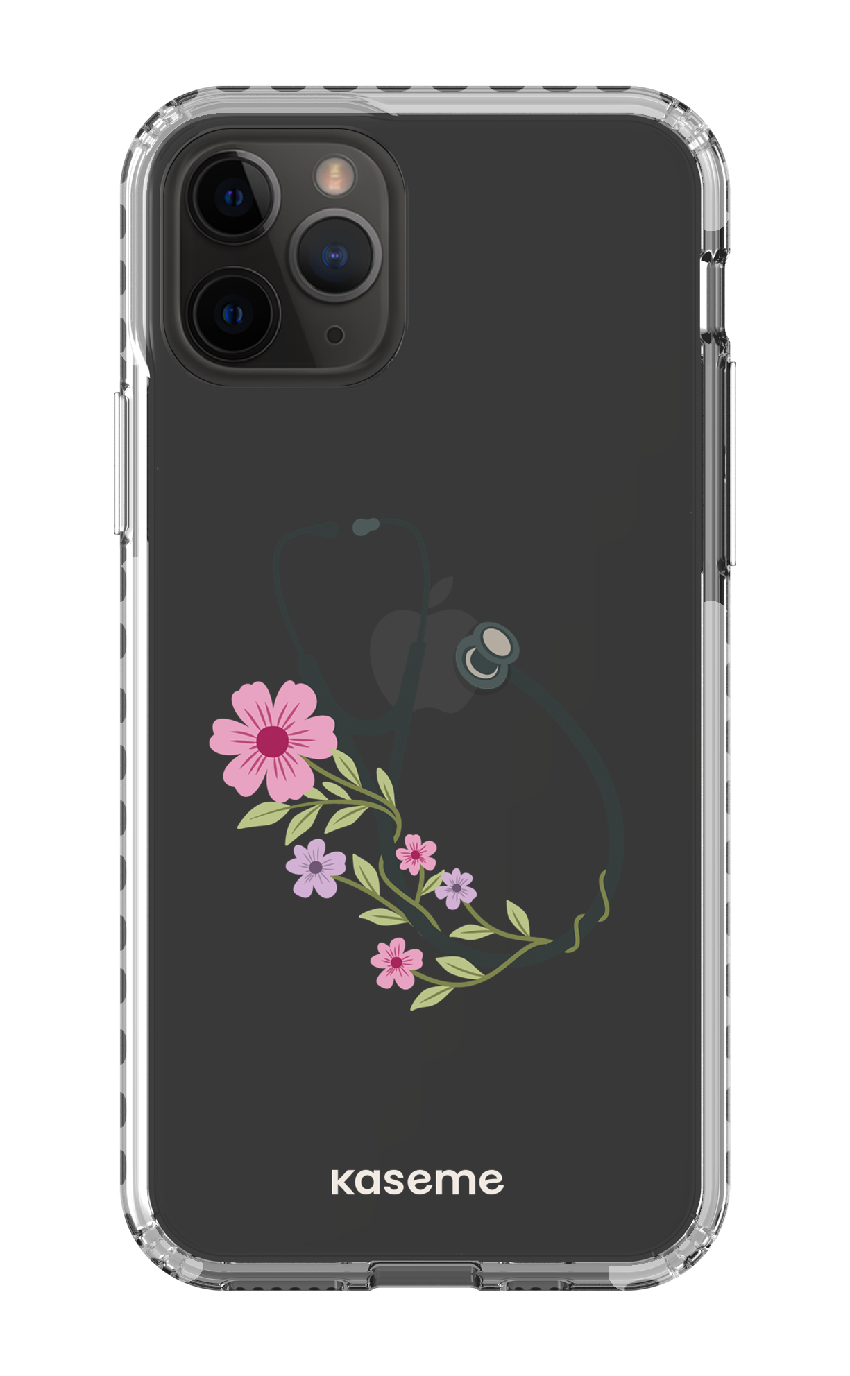 iPhone 11 Pro Clear Case - White Blossom Beat Clear Case -