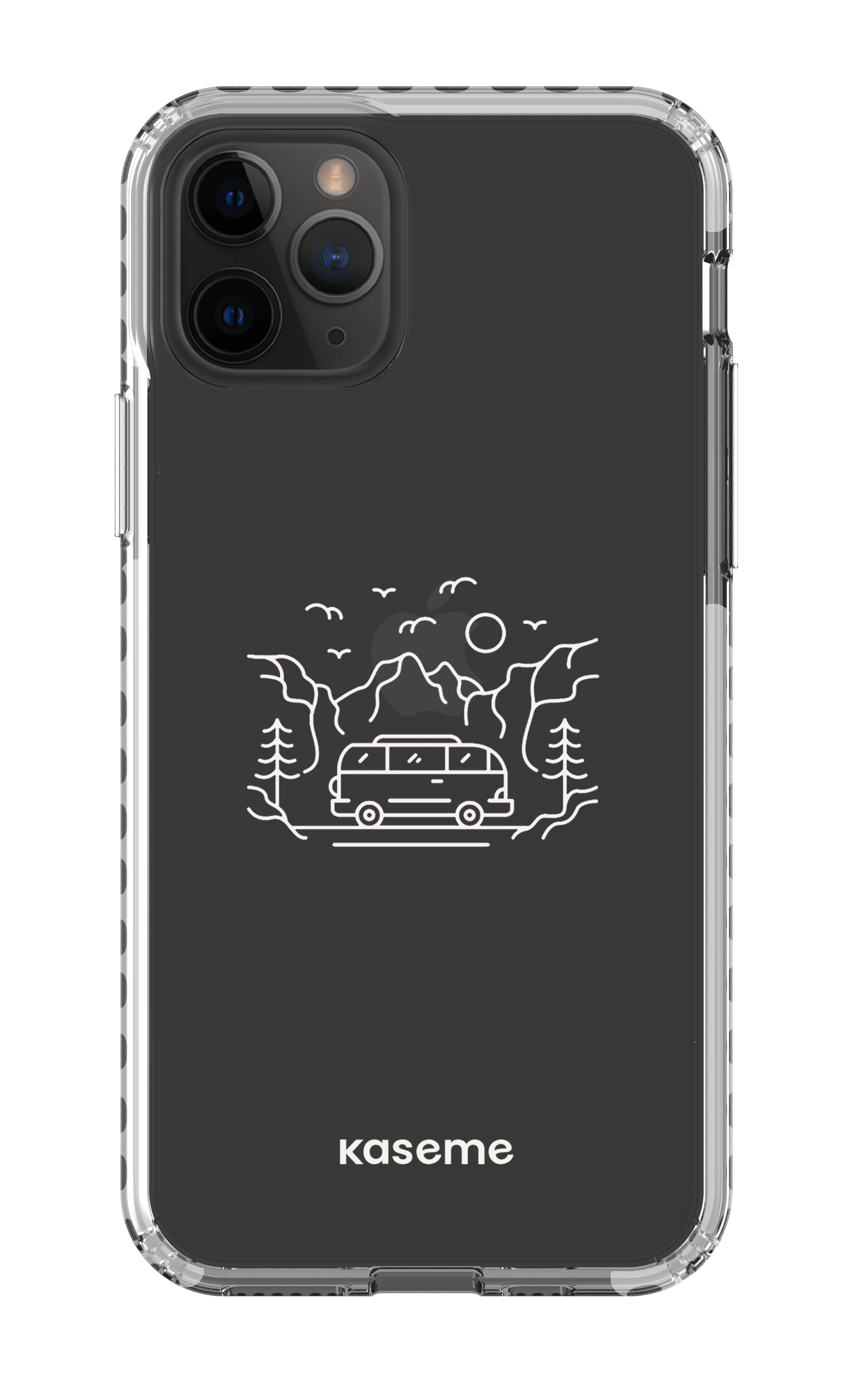 iPhone 11 Pro Clear Case - White Camp Life Clear Case -