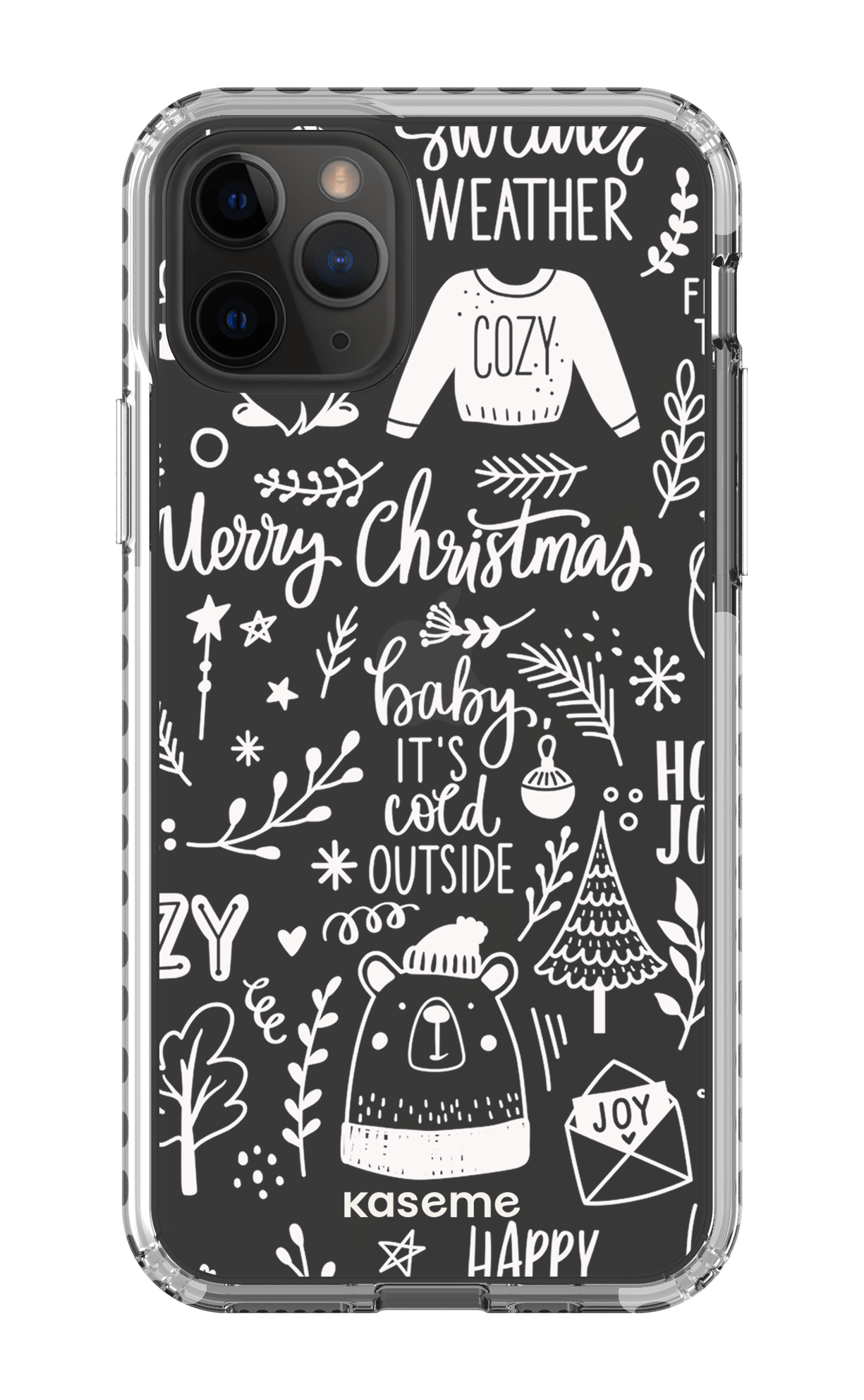 iPhone 11 Pro Clear Case - White Cold Nights Clear Case -