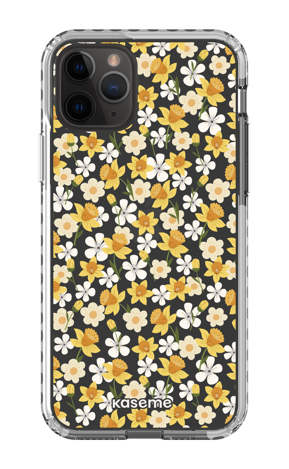iPhone 11 Pro Clear Case - White Daffodil Clear Case -