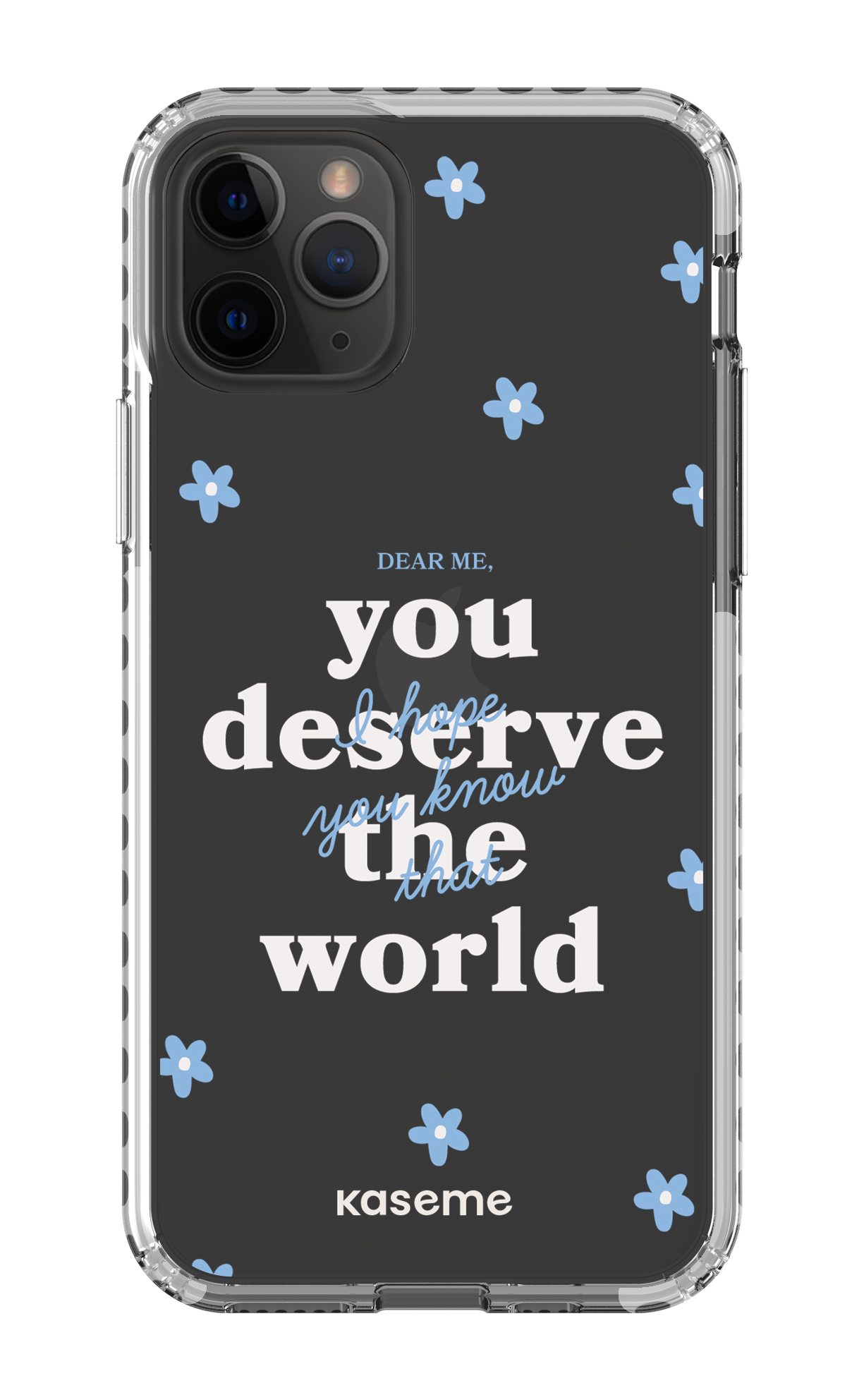 iPhone 11 Pro Clear Case - White Dear Me clear case -