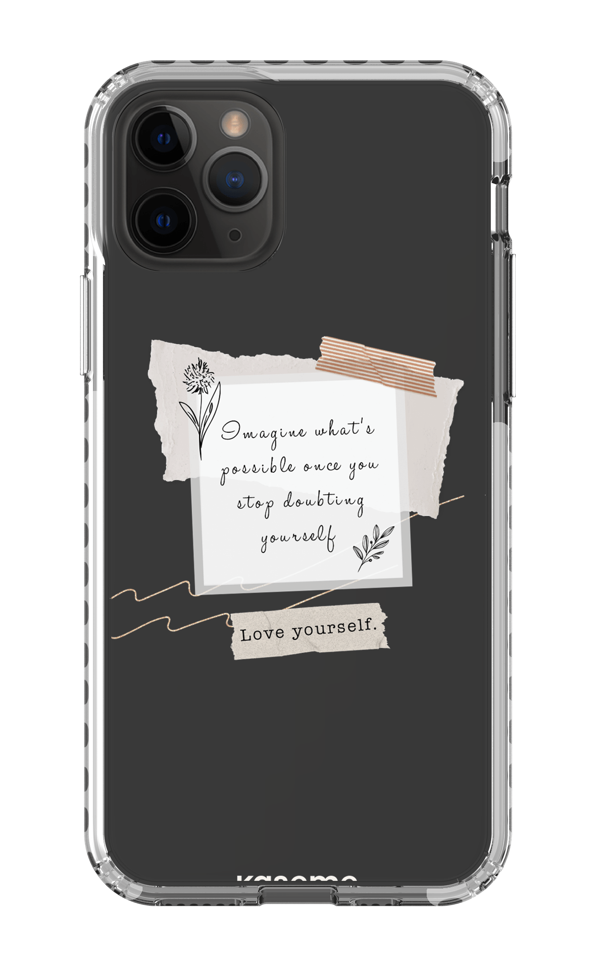 iPhone 11 Pro Clear Case - White Faith Clear Case -