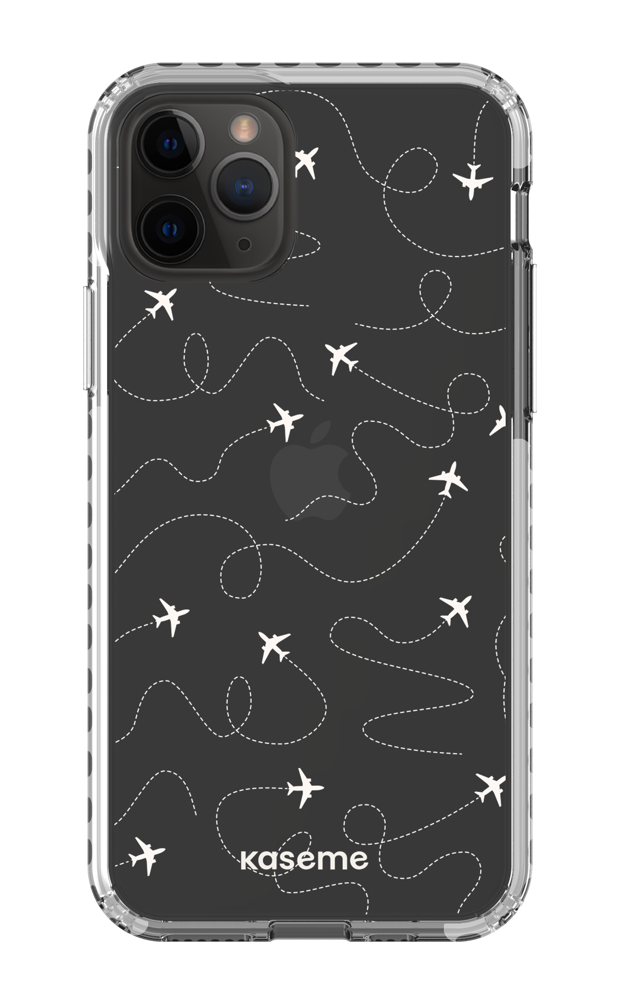 iPhone 11 Pro Clear Case - White Globetrotter Clear Case -