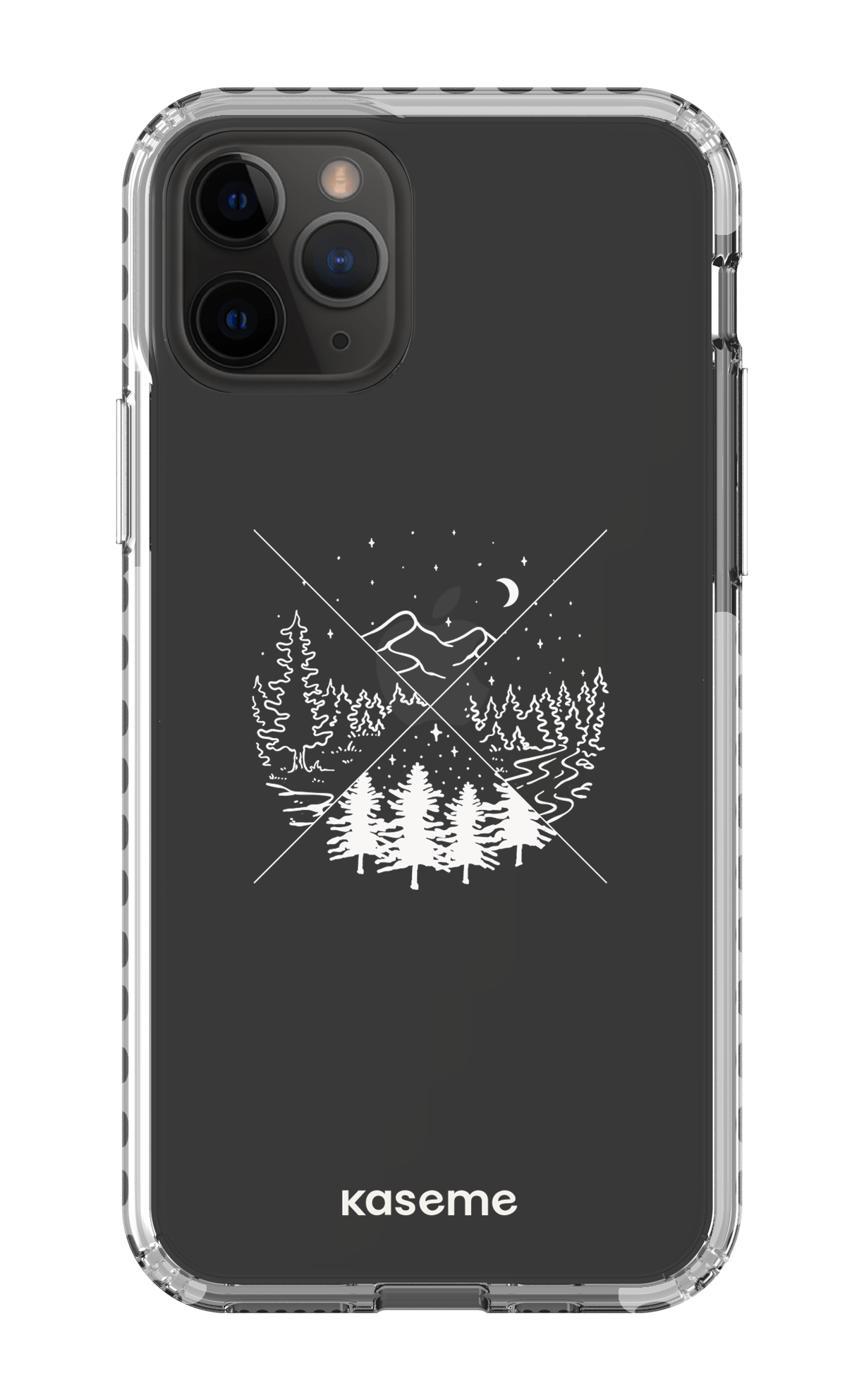 iPhone 11 Pro Clear Case - White Hike Clear Case -