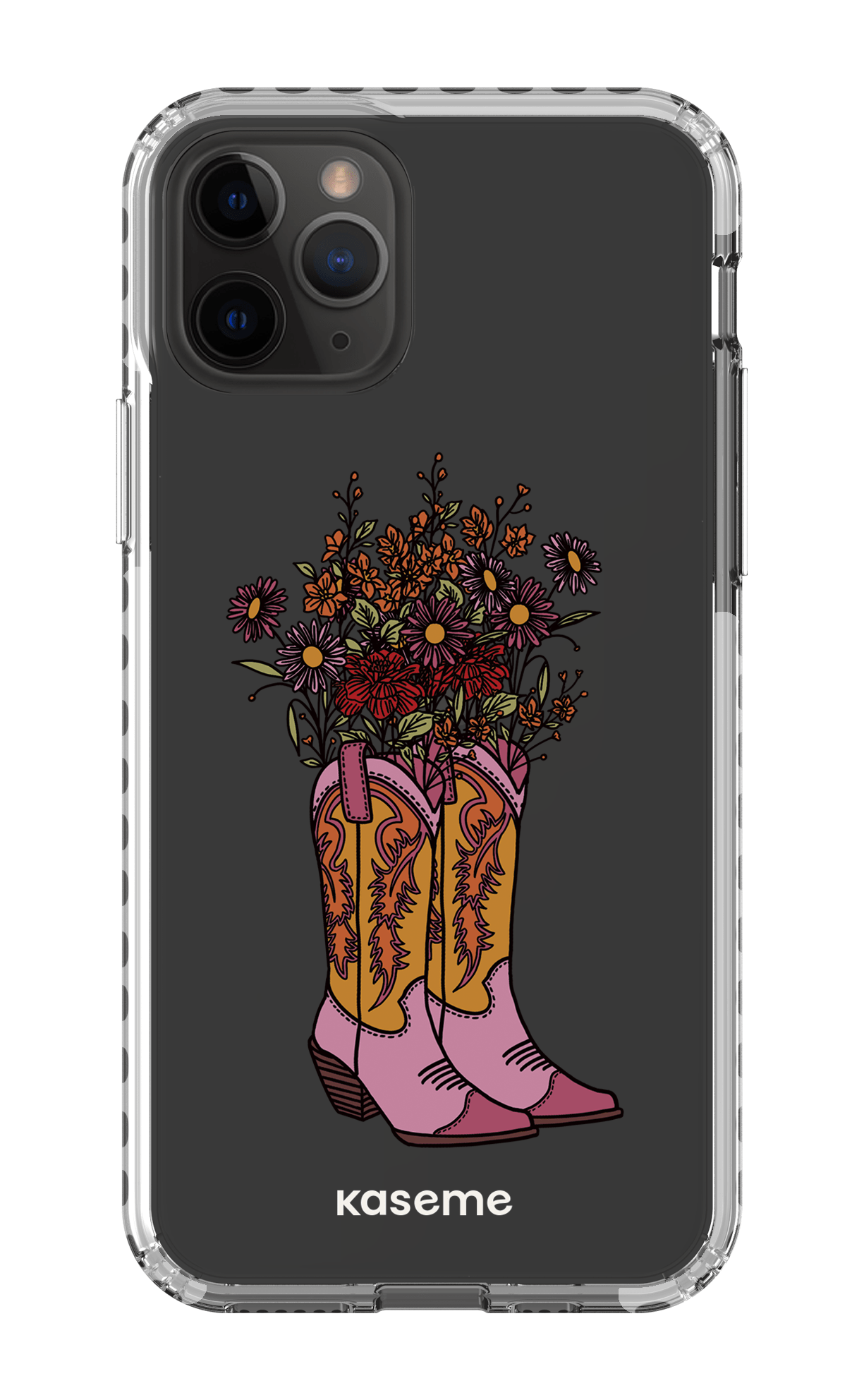 iPhone 11 Pro Clear Case - White Howdy Clear Case -