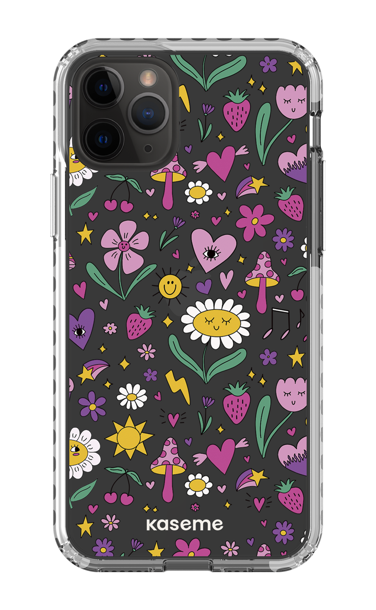 iPhone 11 Pro Clear Case - White Hypnotize Clear Case -