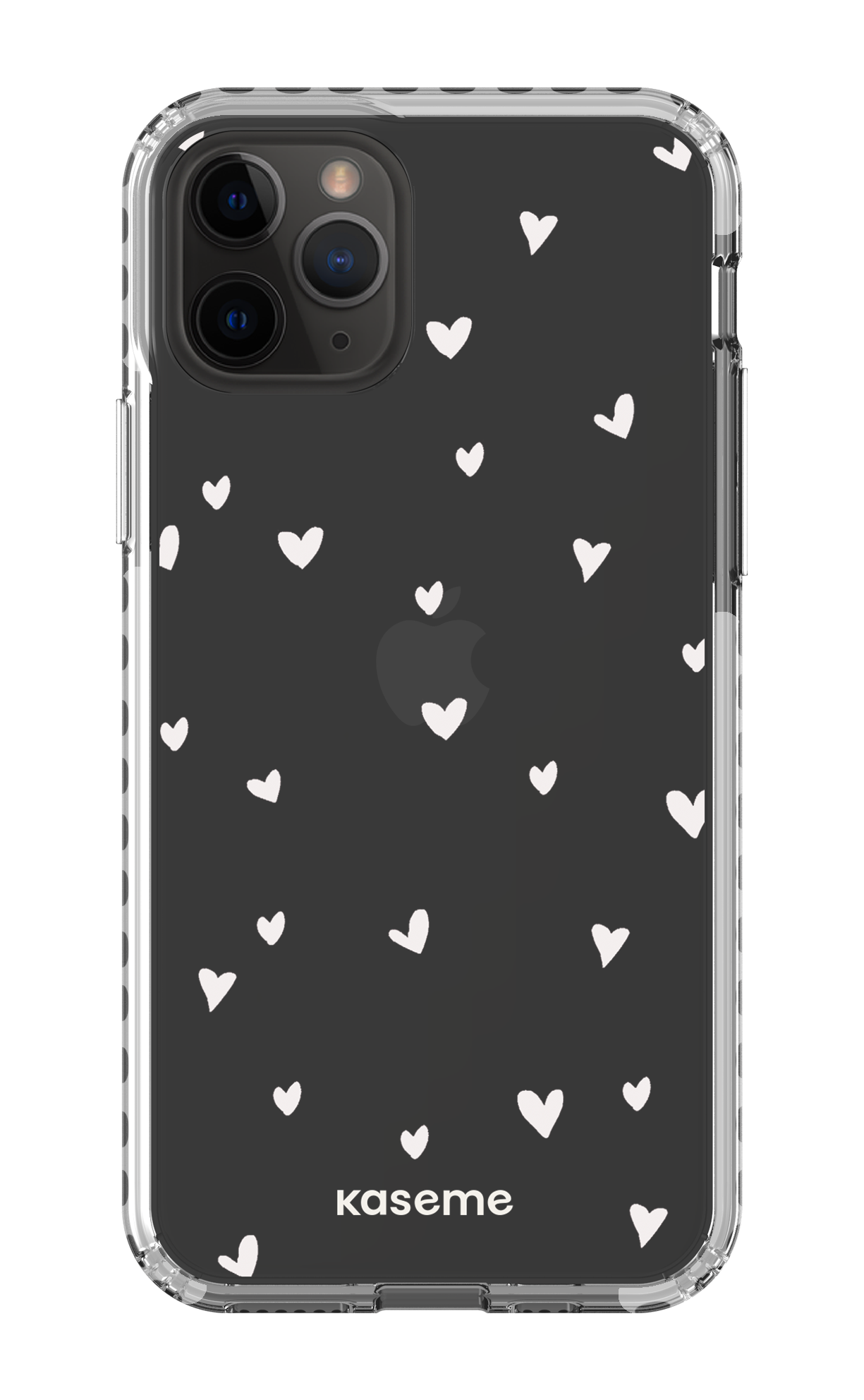 iPhone 11 Pro Clear Case - White Lovely Clear Case -