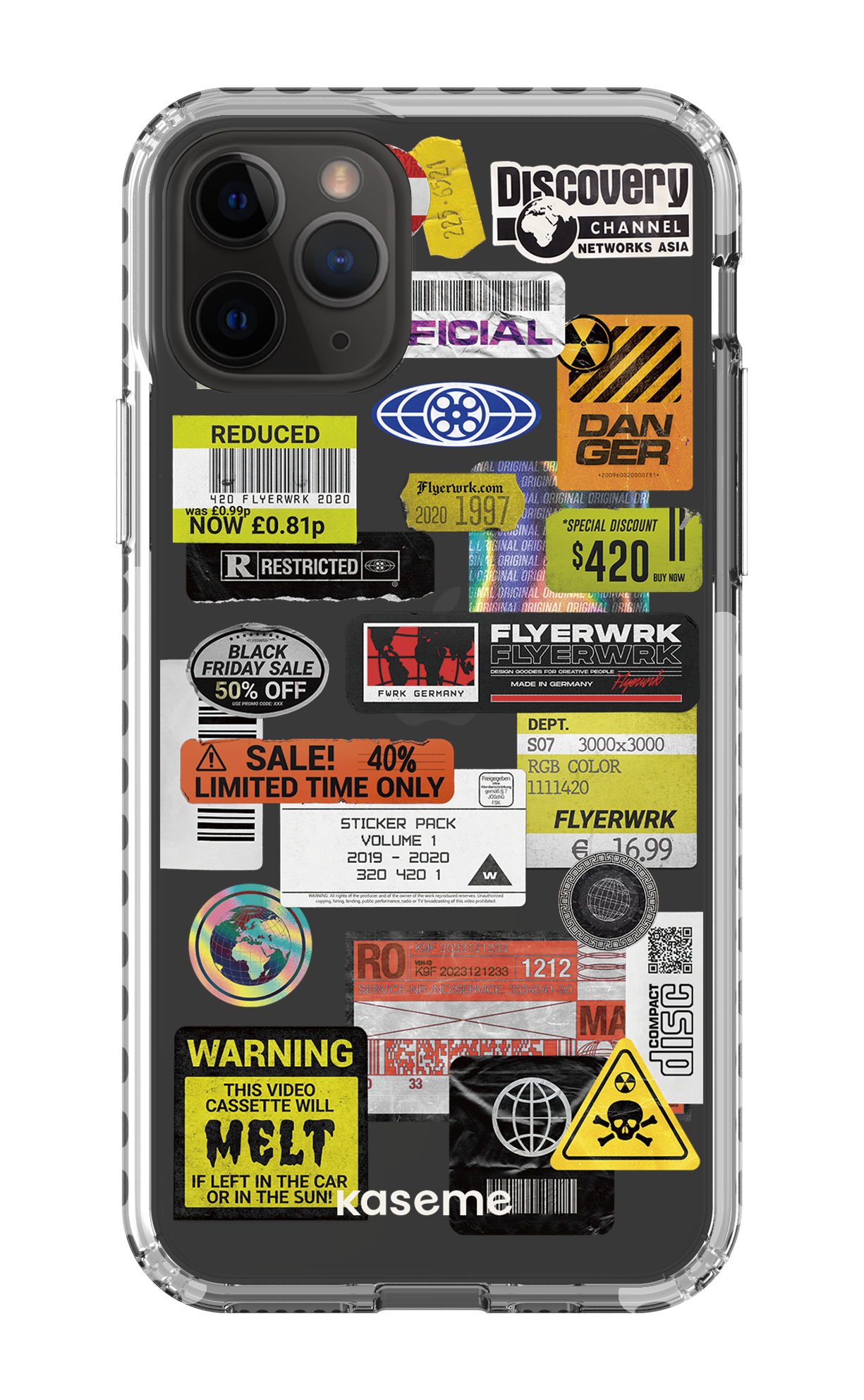 iPhone 11 Pro Clear Case - White Melt Clear Case -