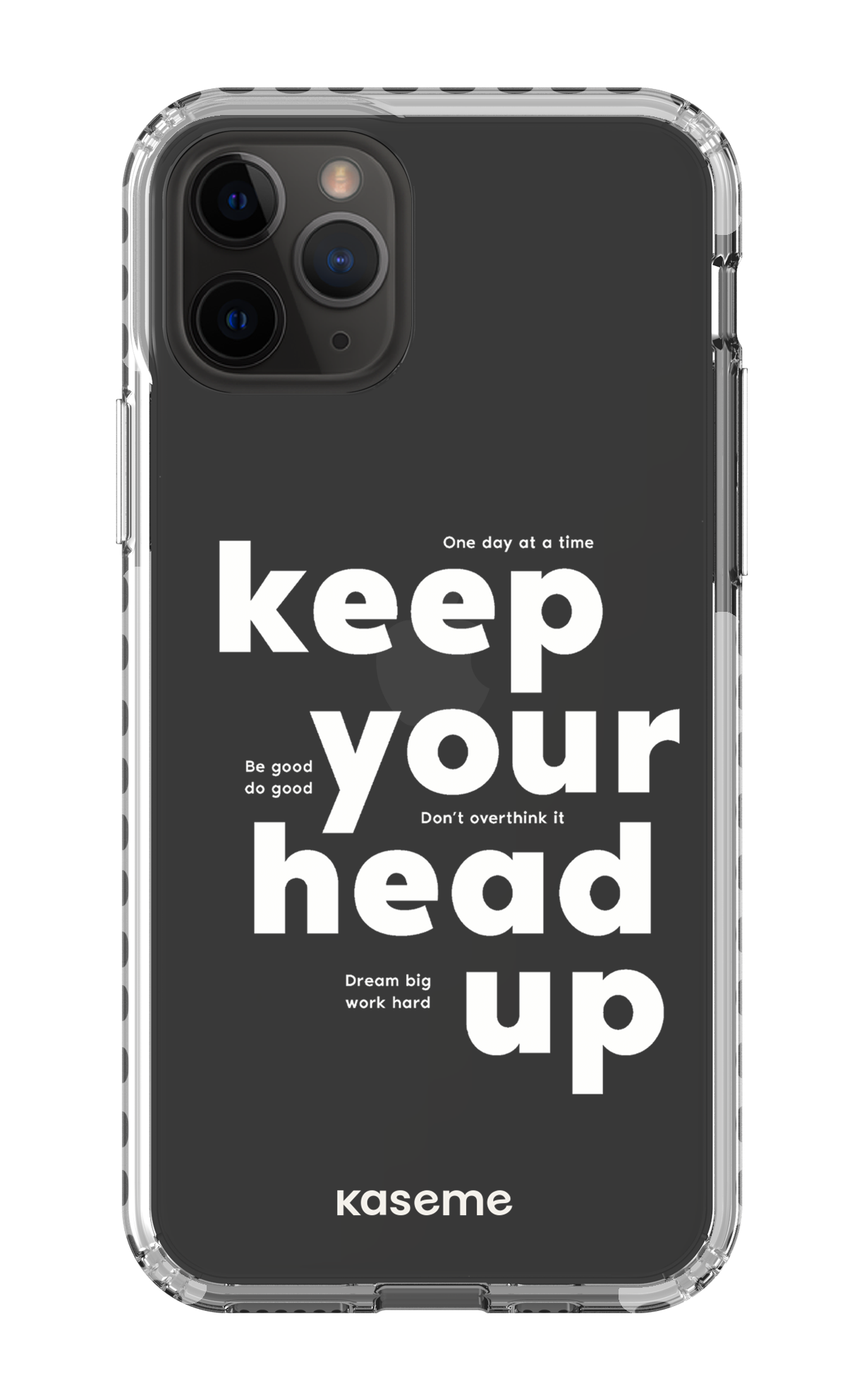 iPhone 11 Pro Clear Case - White Mindset Clear Case -