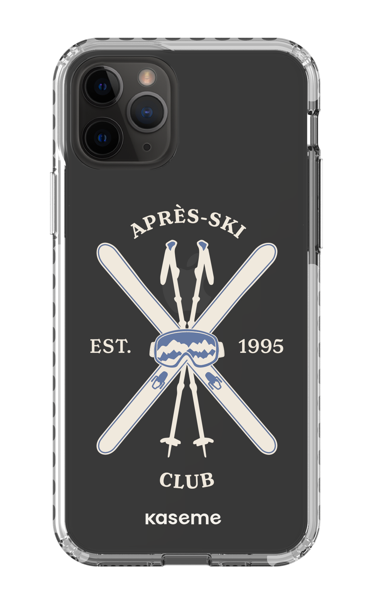 iPhone 11 Pro Clear Case - White Off-Track Clear Case -