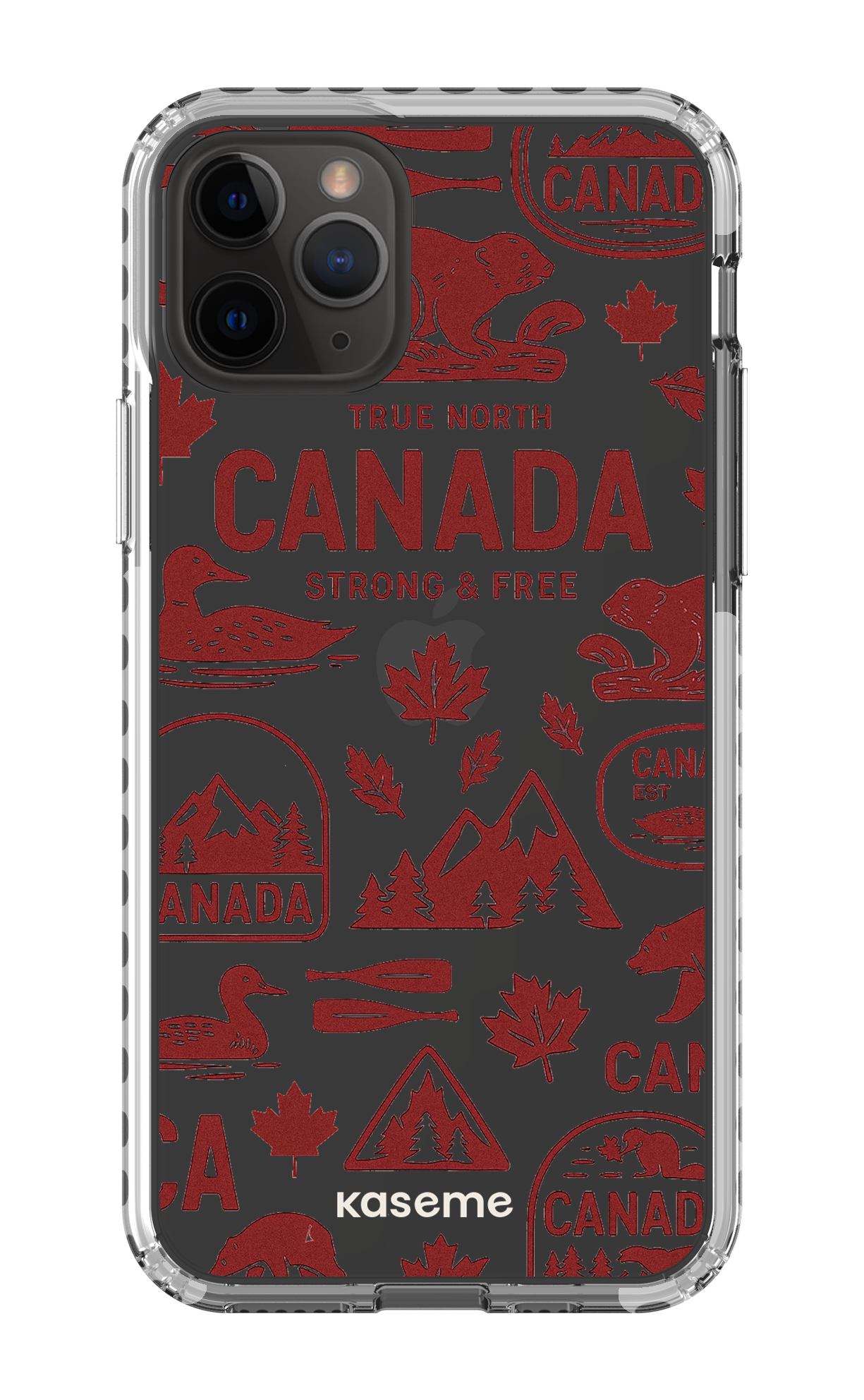 iPhone 11 Pro Clear Case - White Oh Canada -