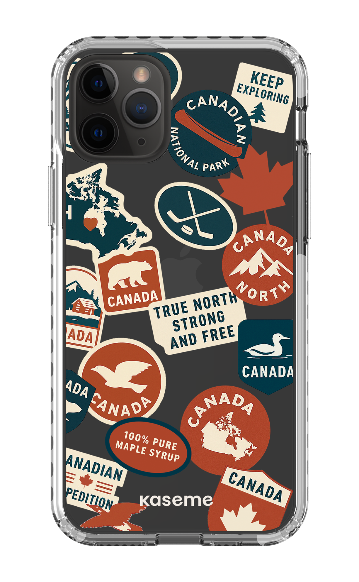 iPhone 11 Pro Clear Case - White Oh Maple -