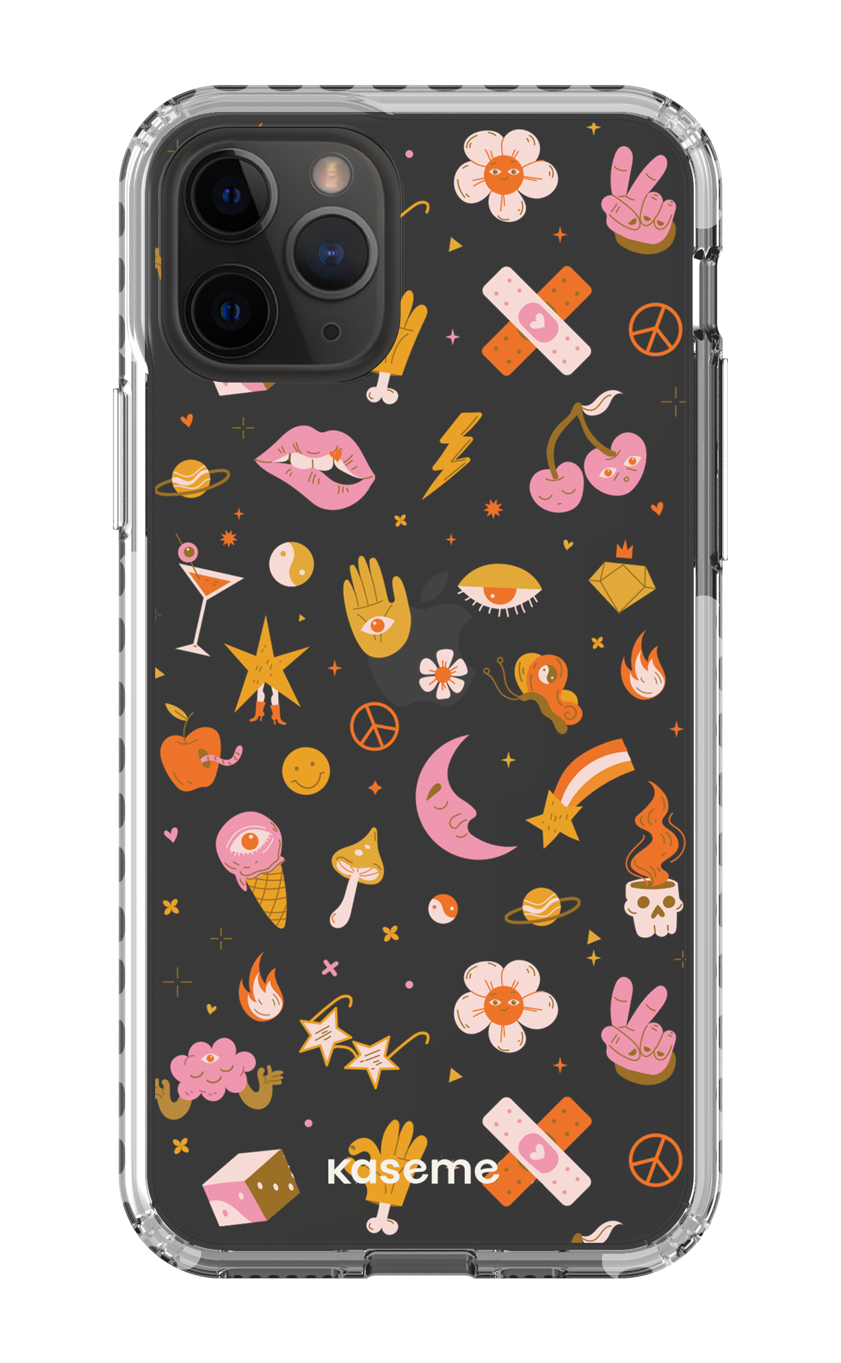 iPhone 11 Pro Clear Case - White Psycho Clear Case -