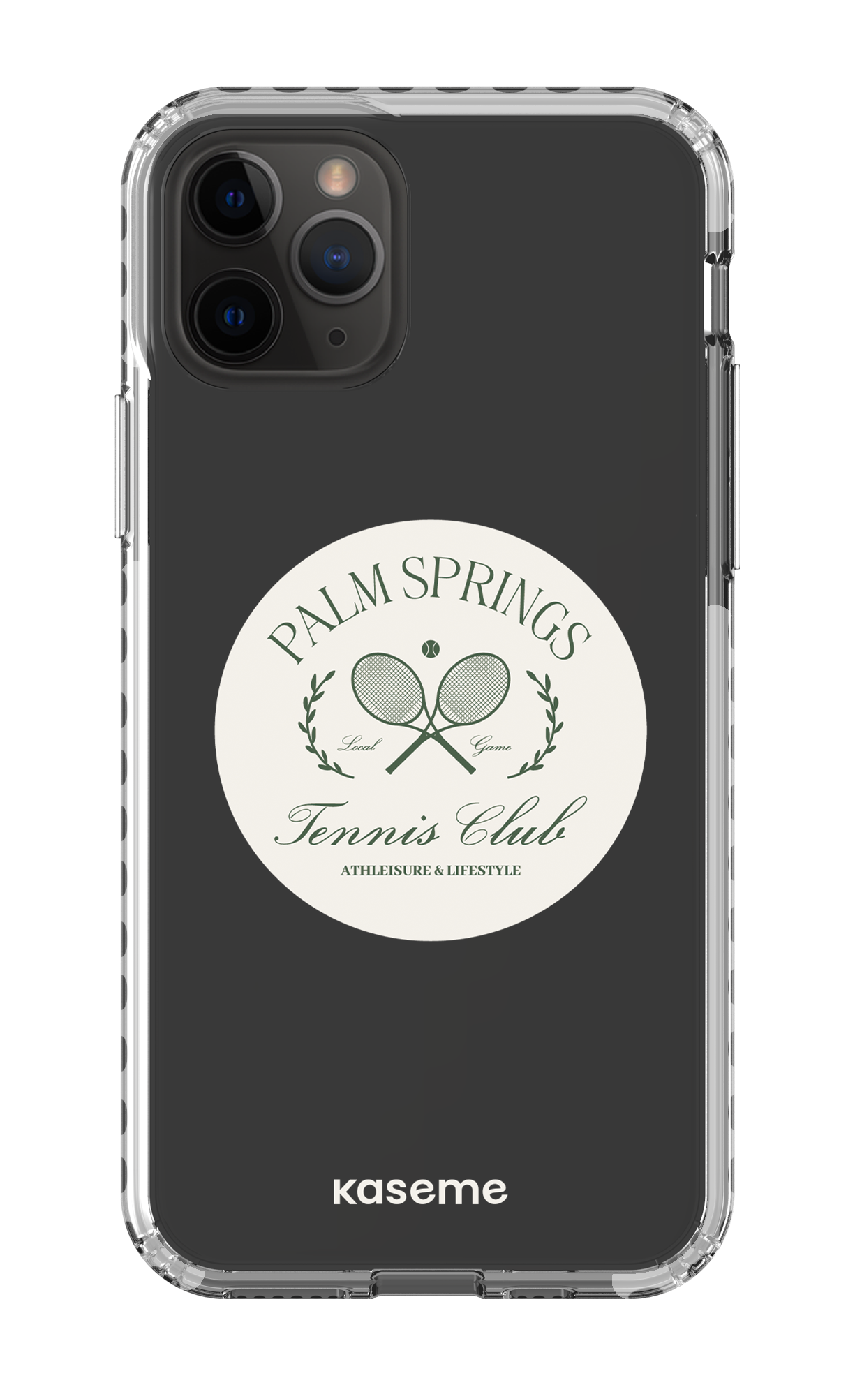 iPhone 11 Pro Clear Case - White Serve it up Clear Case -