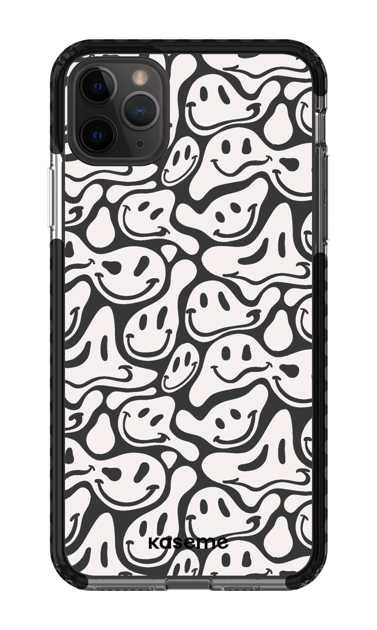 iPhone 11 Pro Max Clear Case - Black Dystopia Clear Case -