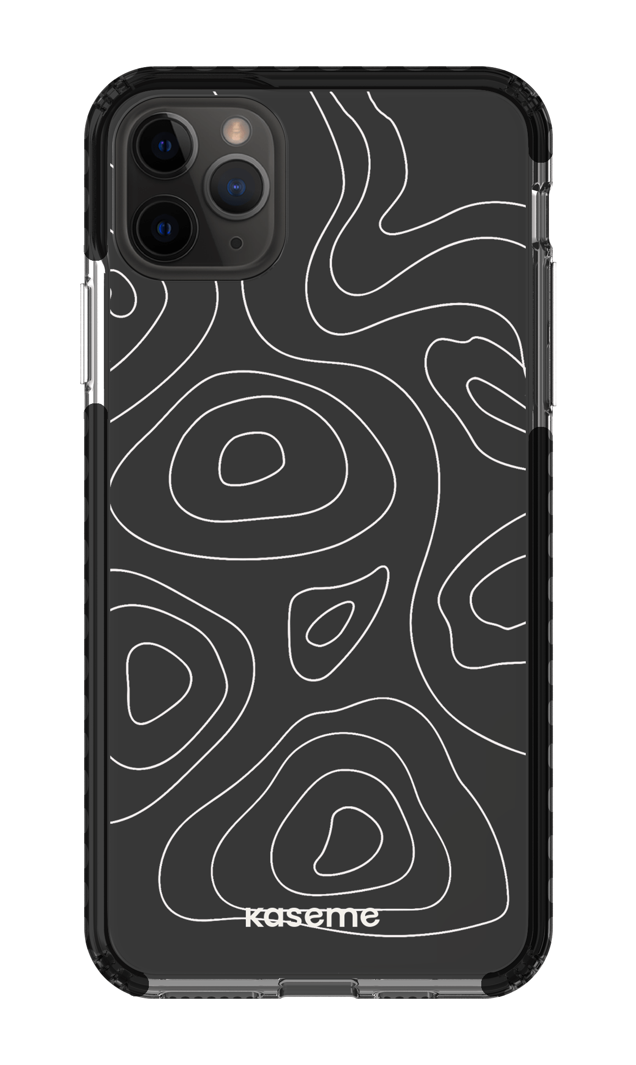 iPhone 11 Pro Max Clear Case - Black Enigma Clear Case -