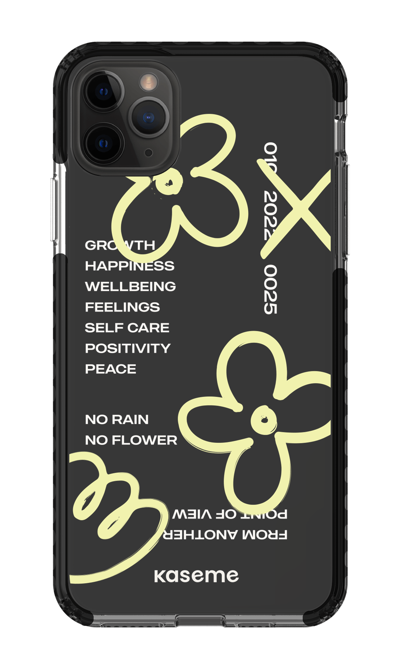 iPhone 11 Pro Max Clear Case - Black Feelings Clear Case -