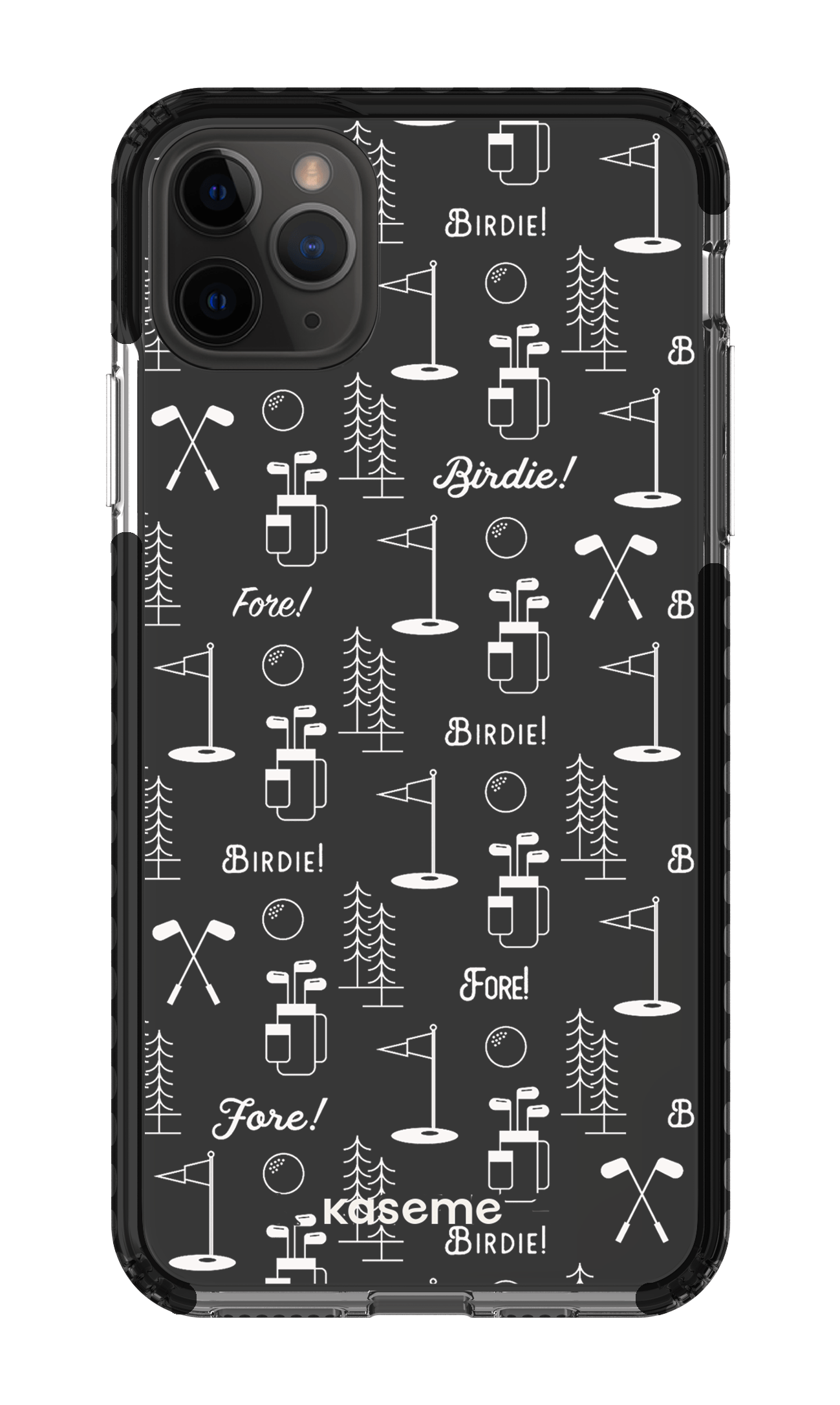 iPhone 11 Pro Max Clear Case - Black Fore clear case -