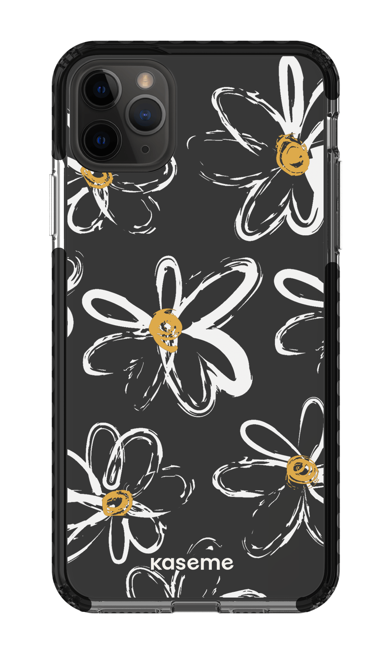 iPhone 11 Pro Max Clear Case - Black Give me flowers Clear Case -