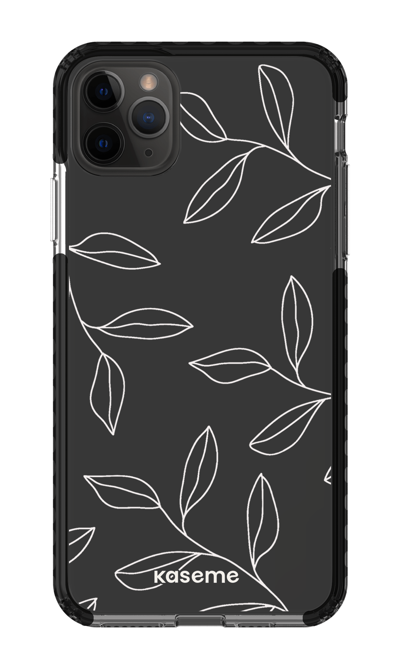 iPhone 11 Pro Max Clear Case - Black Gloomy Clear Case -