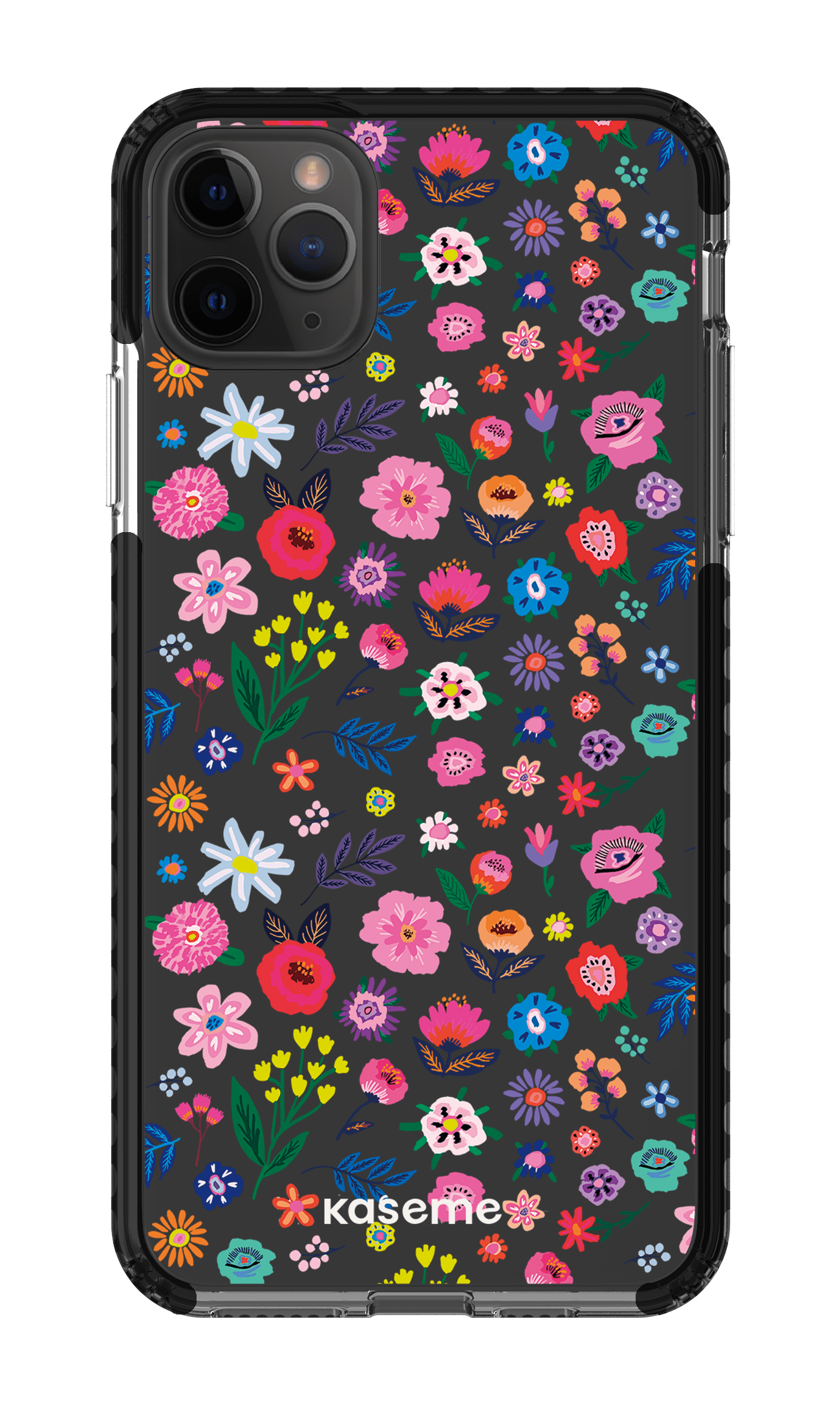 iPhone 11 Pro Max Clear Case - Black Hallucinate Clear Case -