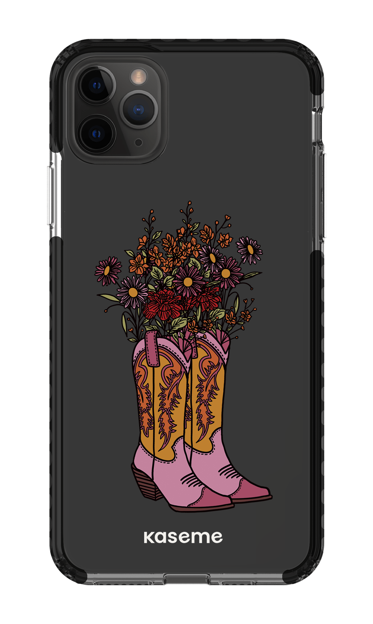 iPhone 11 Pro Max Clear Case - Black Howdy Clear Case -