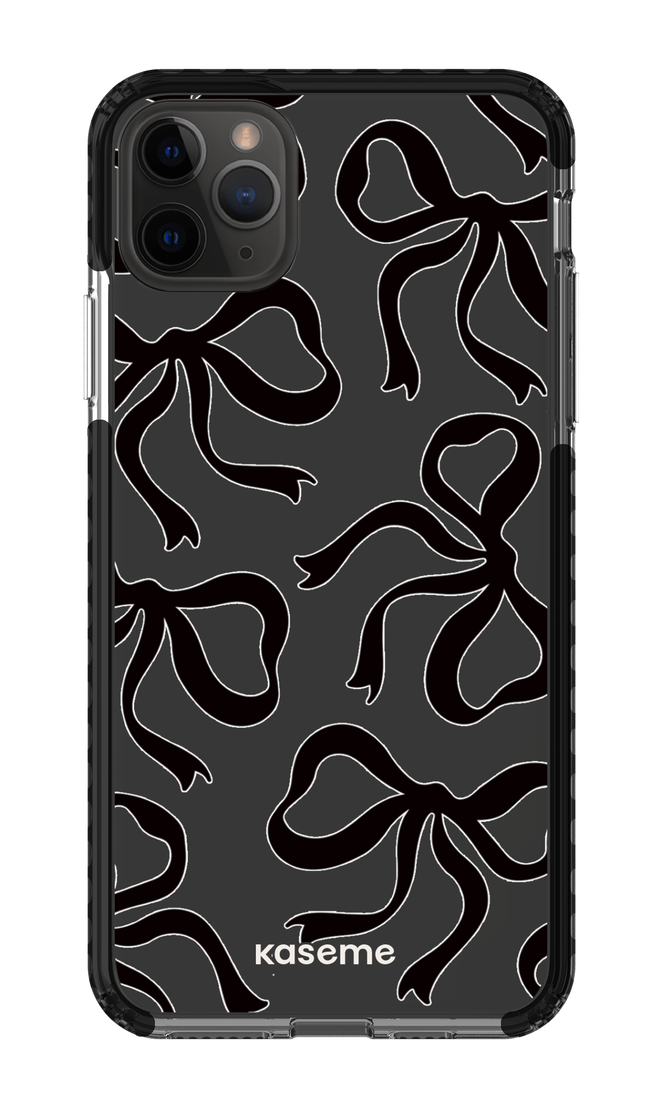 iPhone 11 Pro Max Clear Case - Black Lace Black Clear Case -