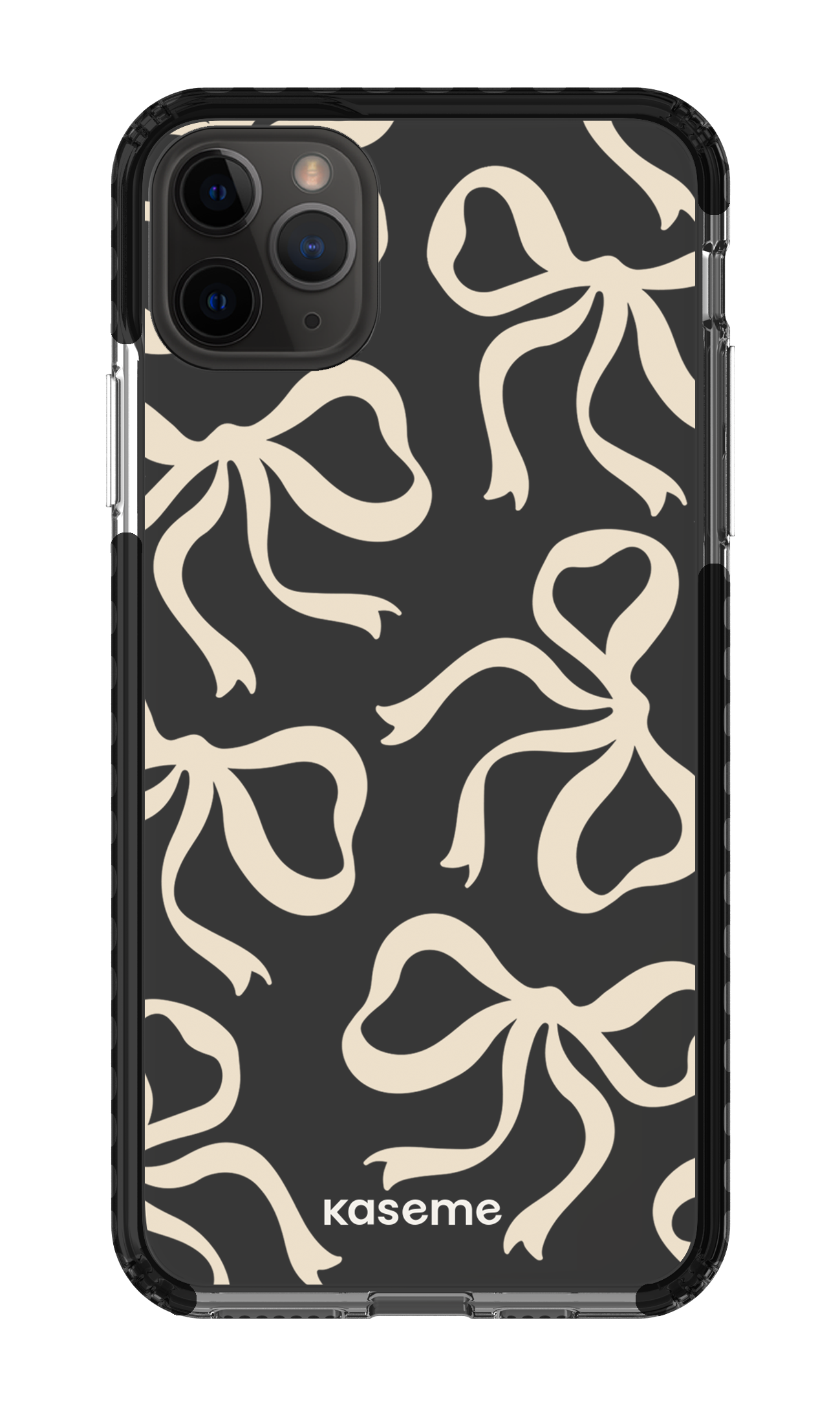 iPhone 11 Pro Max Clear Case - Black Lace Clear Case -