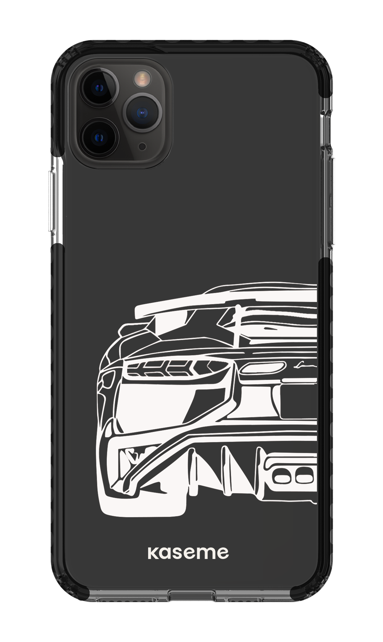 iPhone 11 Pro Max Clear Case - Black Lambo clear case -