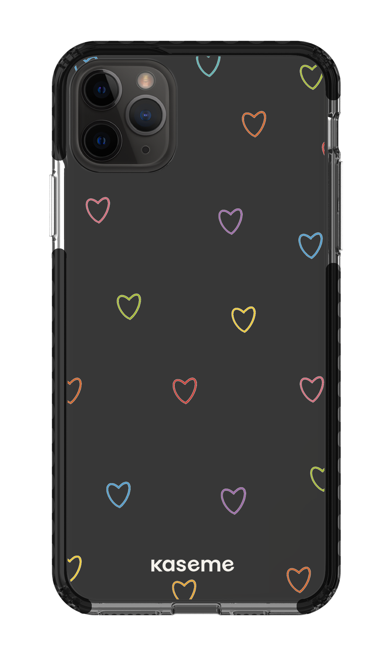 iPhone 11 Pro Max Clear Case - Black Love Wins Clear Case -