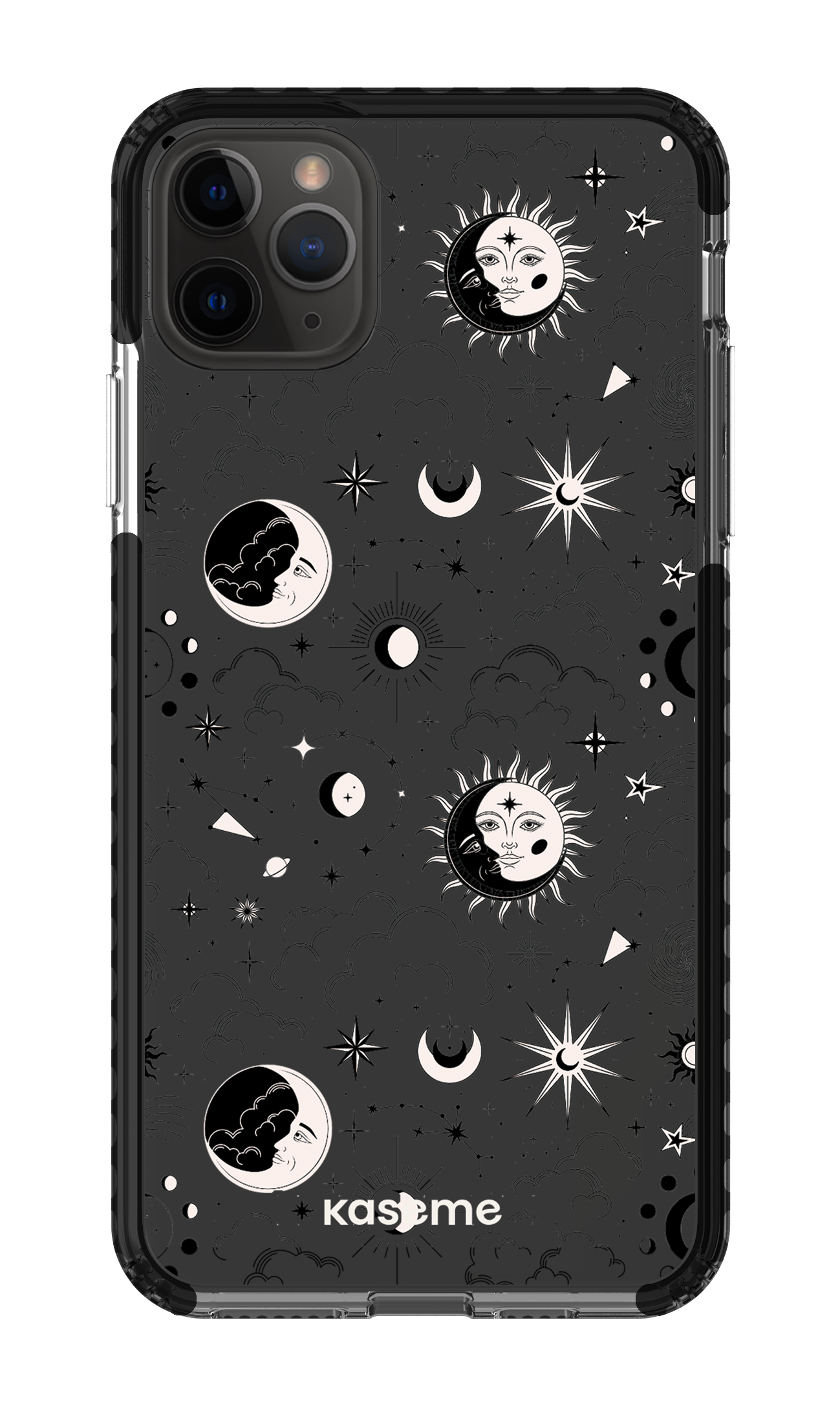 iPhone 11 Pro Max Clear Case - Black Milky Way Black Clear Case -