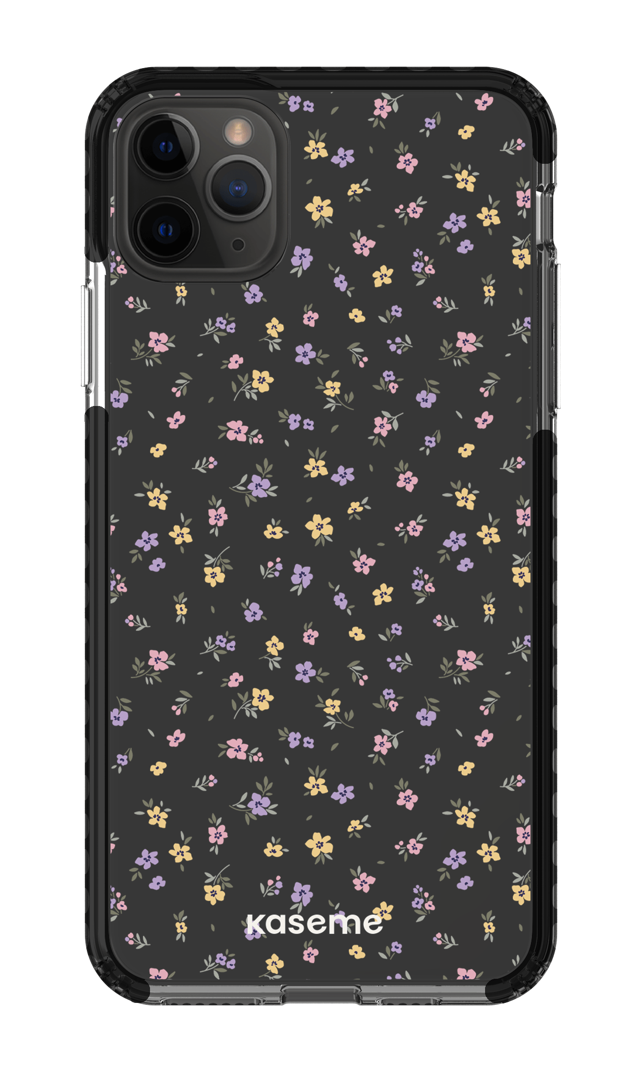 iPhone 11 Pro Max Clear Case - Black Porcelain Blossom Clear Case -