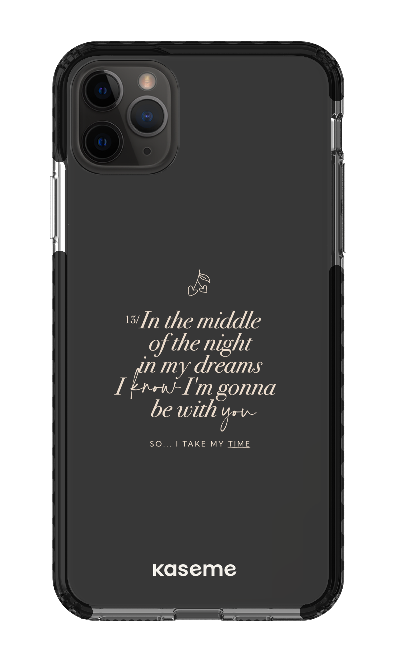 iPhone 11 Pro Max Clear Case - Black Ready For It Clear Case -